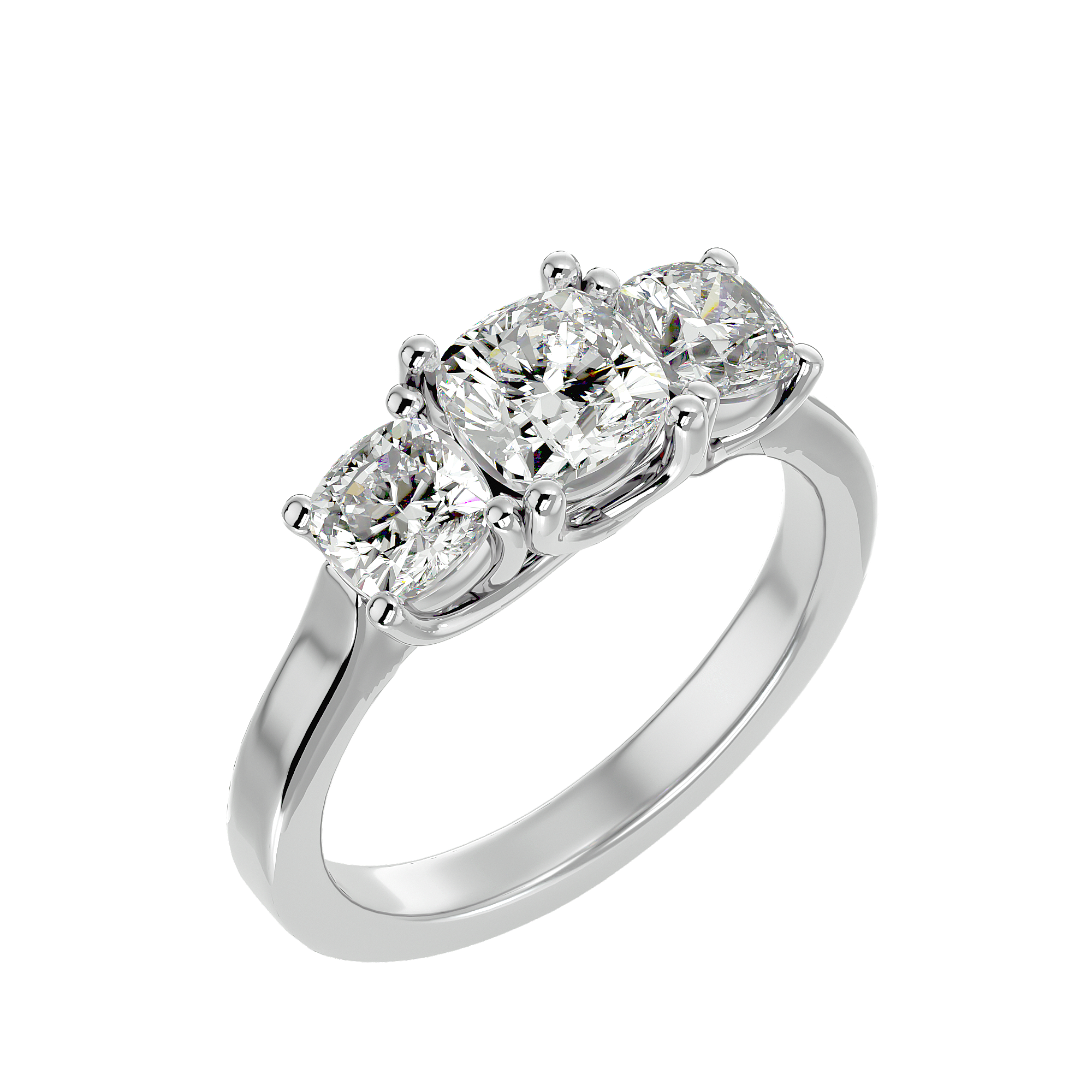 HOH Eva Diamond Three Stone Ring