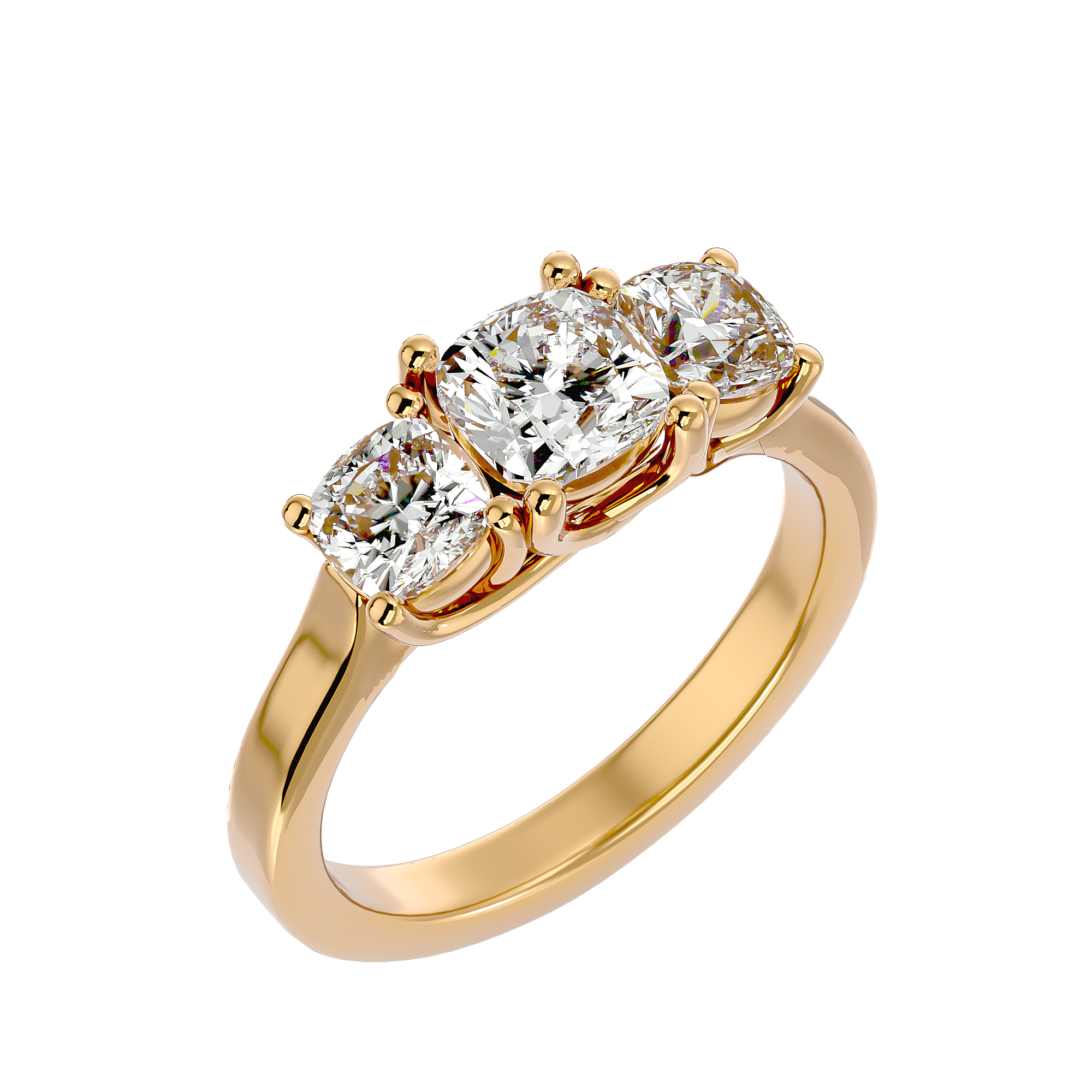 HOH Eva Diamond Three Stone Ring