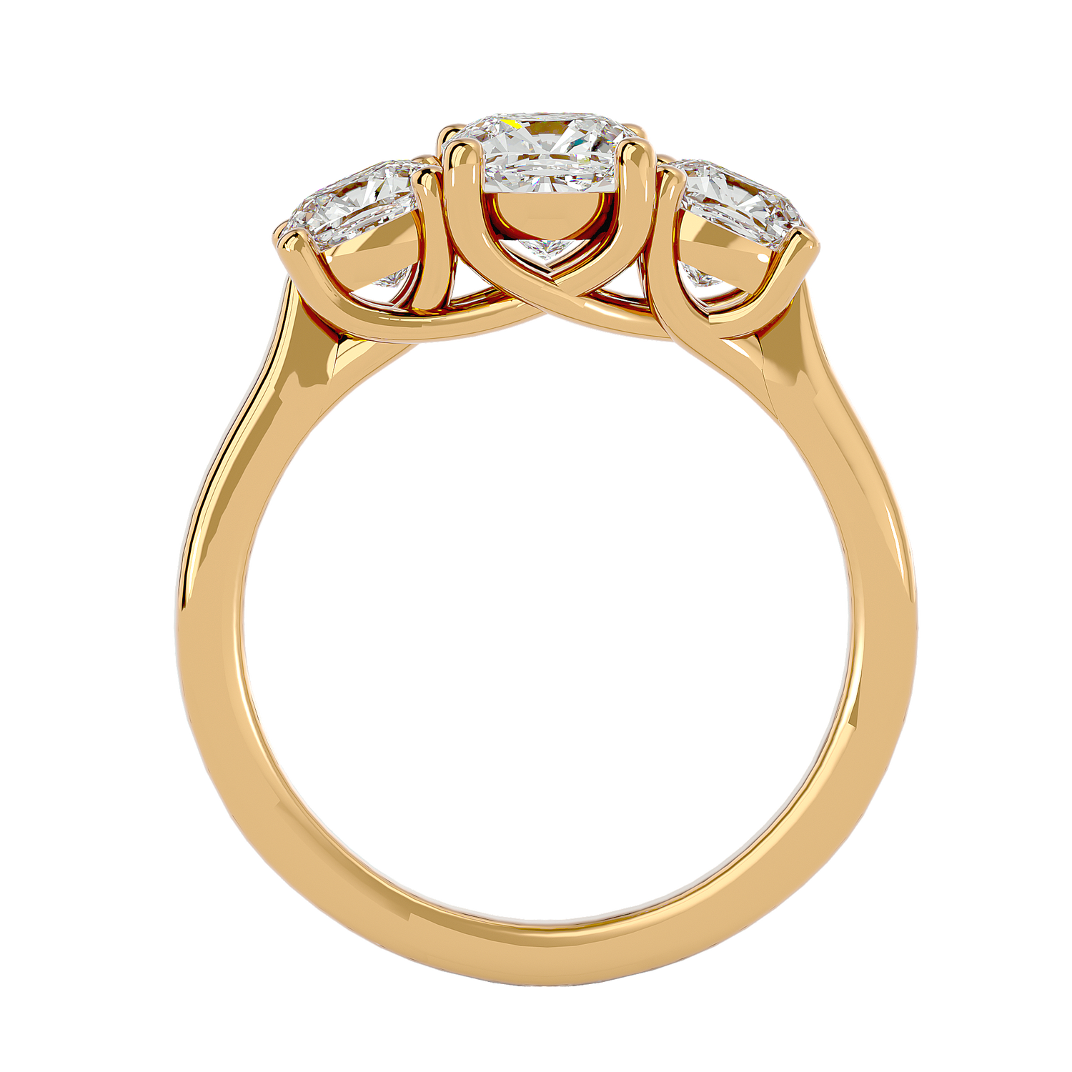HOH Eva Diamond Three Stone Ring