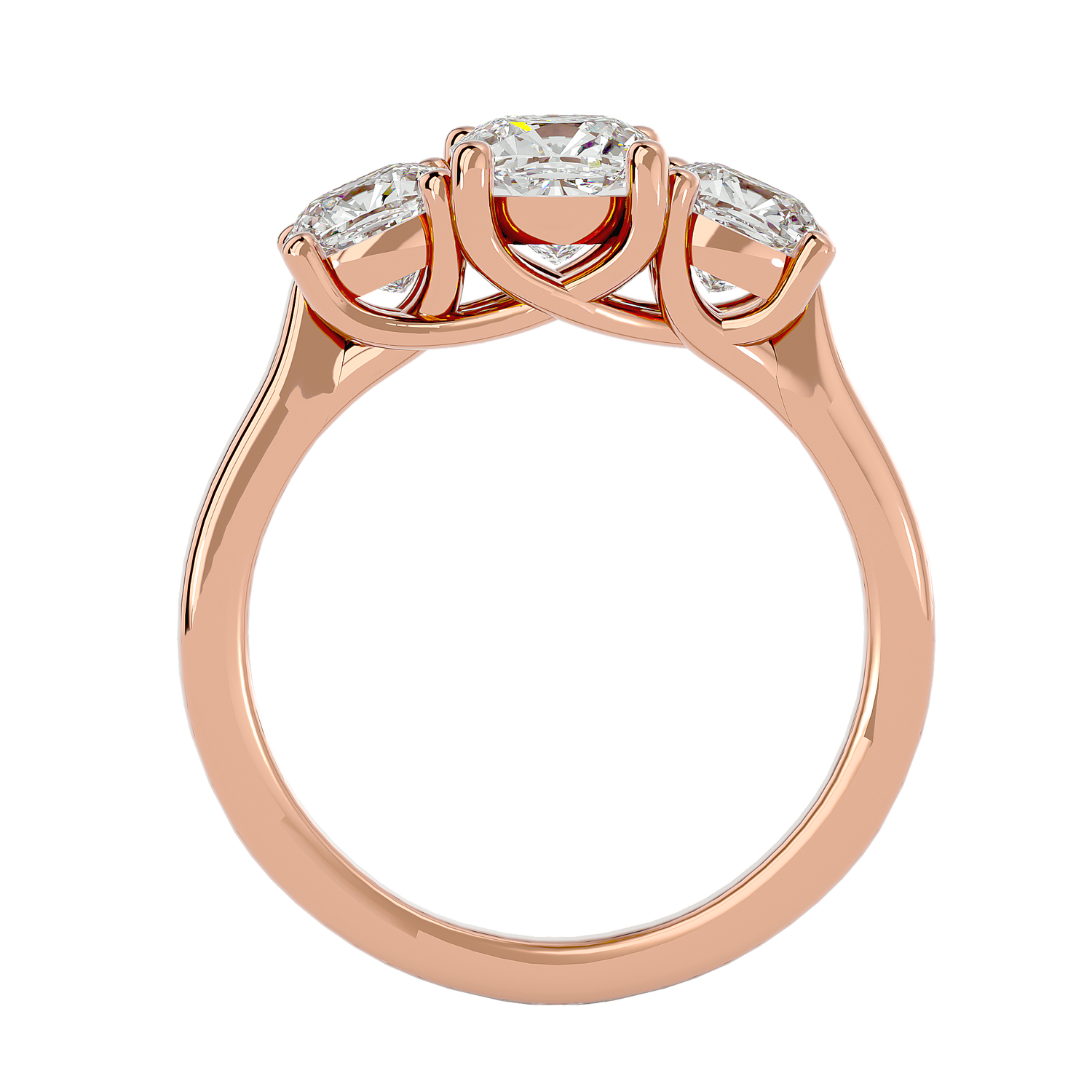 HOH Eva Diamond Three Stone Ring