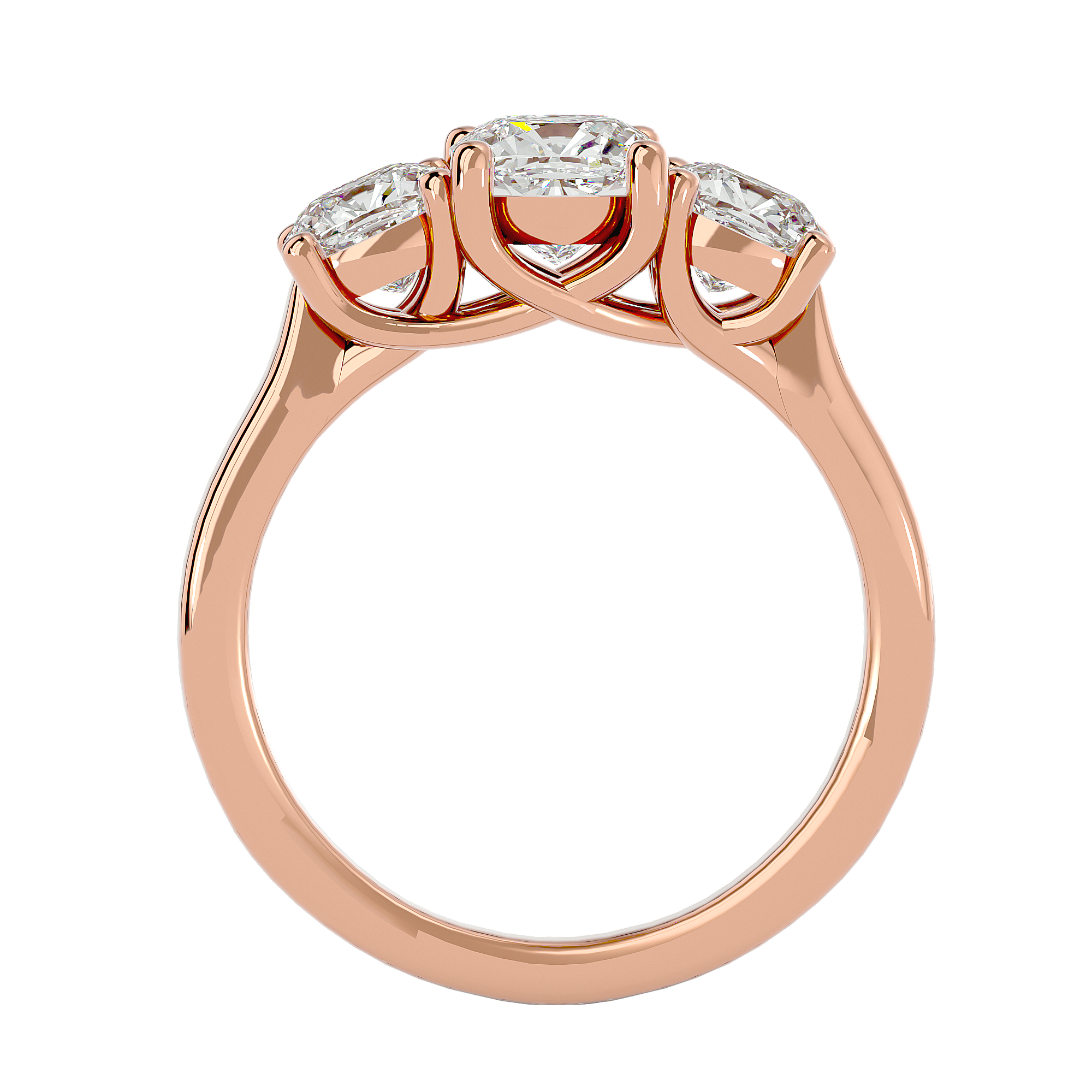 HOH Eva Diamond Three Stone Ring