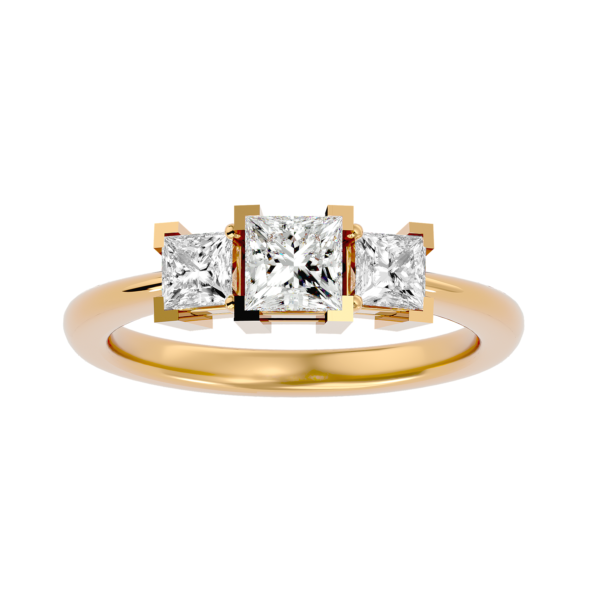 HOH Crestora Diamond Three Stone Ring