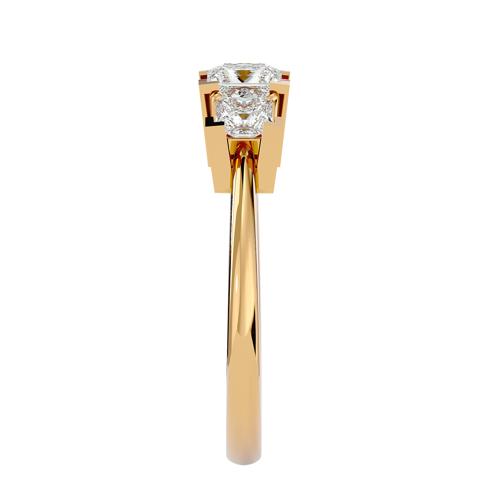 HOH Crestora Diamond Three Stone Ring