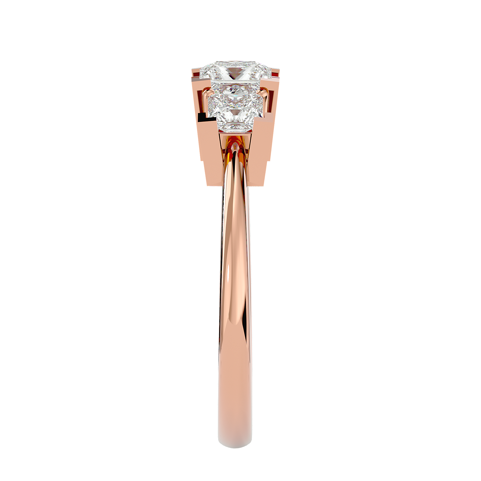 HOH Crestora Diamond Three Stone Ring