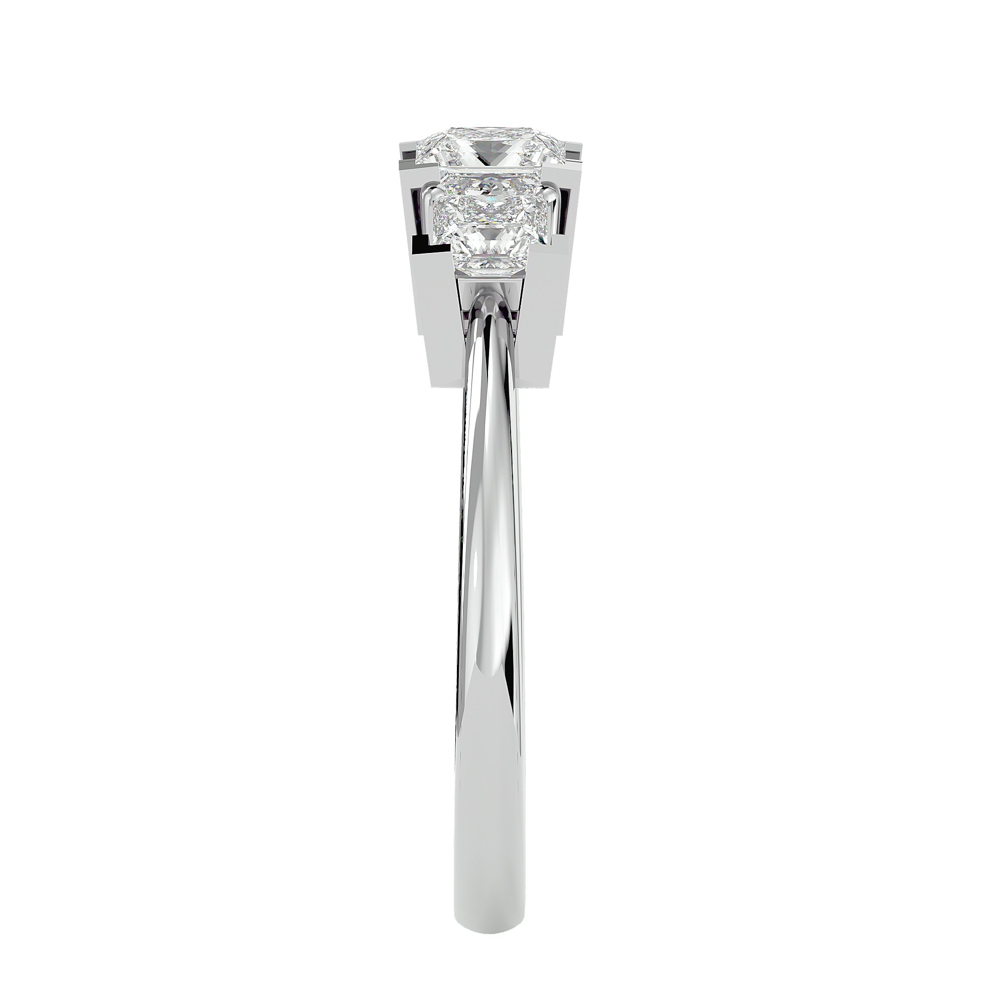 HOH Crestora Diamond Three Stone Ring