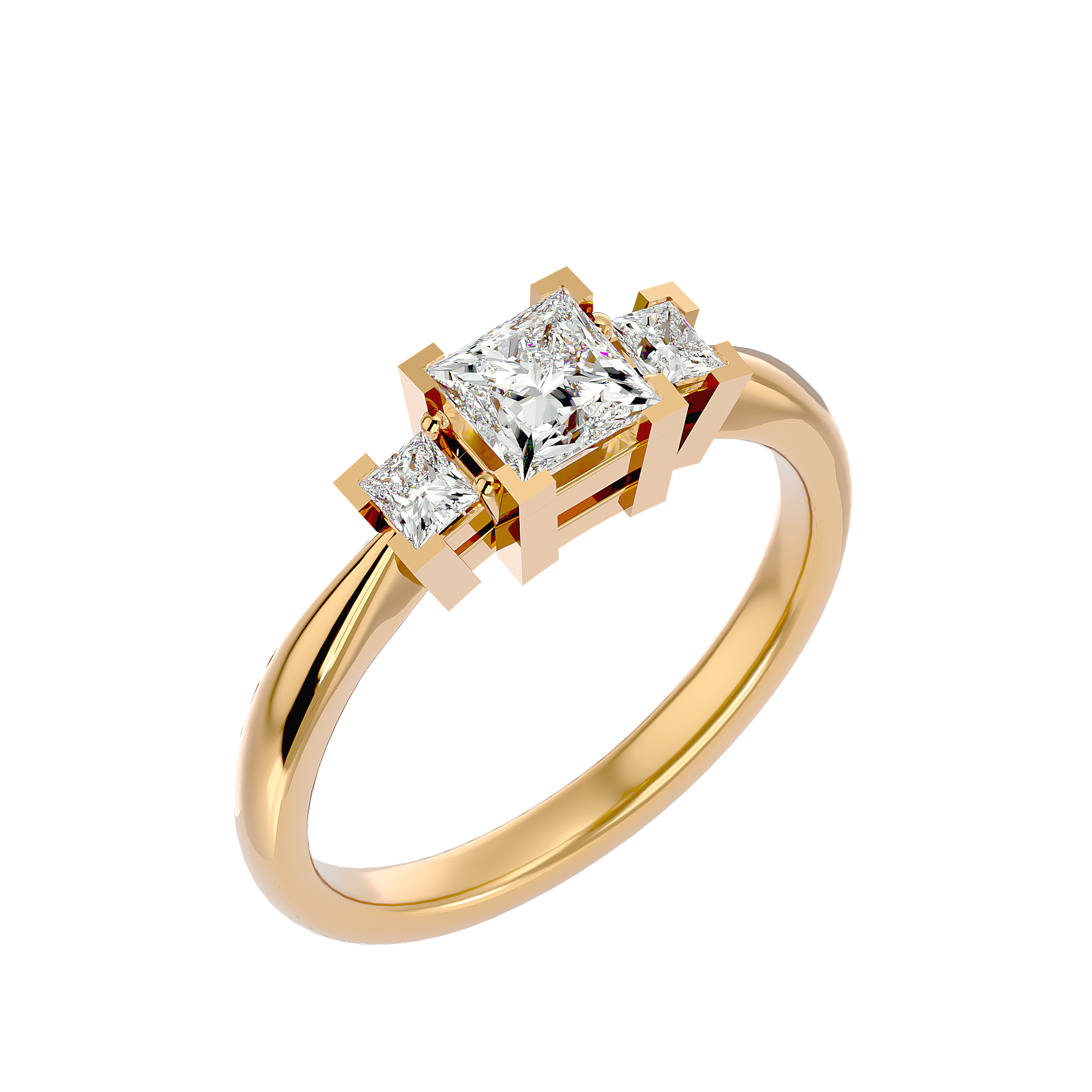 HOH Melrose Diamond Three Stone Ring