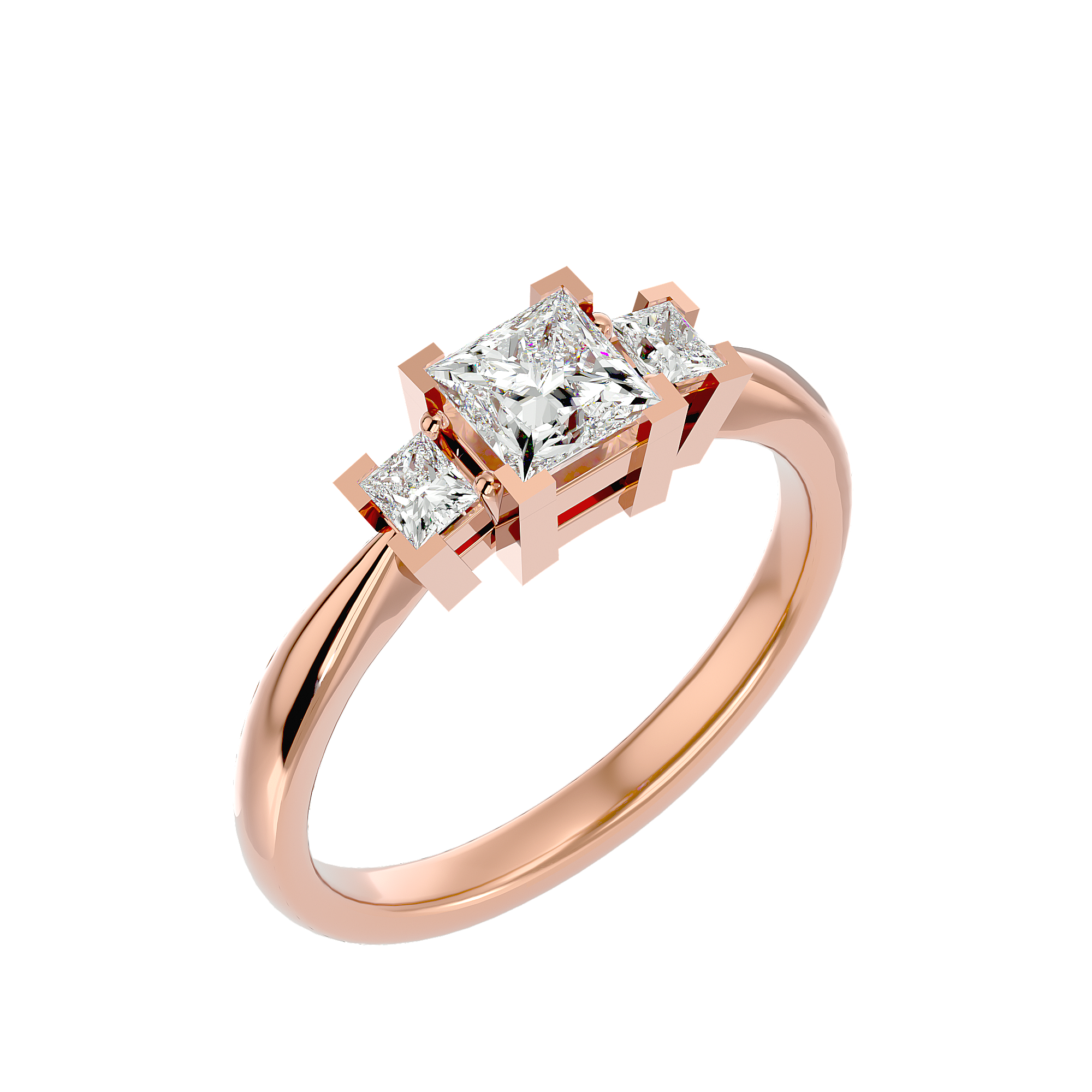 HOH Melrose Diamond Three Stone Ring