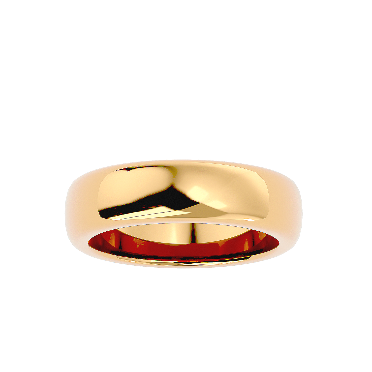 HOH Hanson Solid Gold  Mens Wedding Band