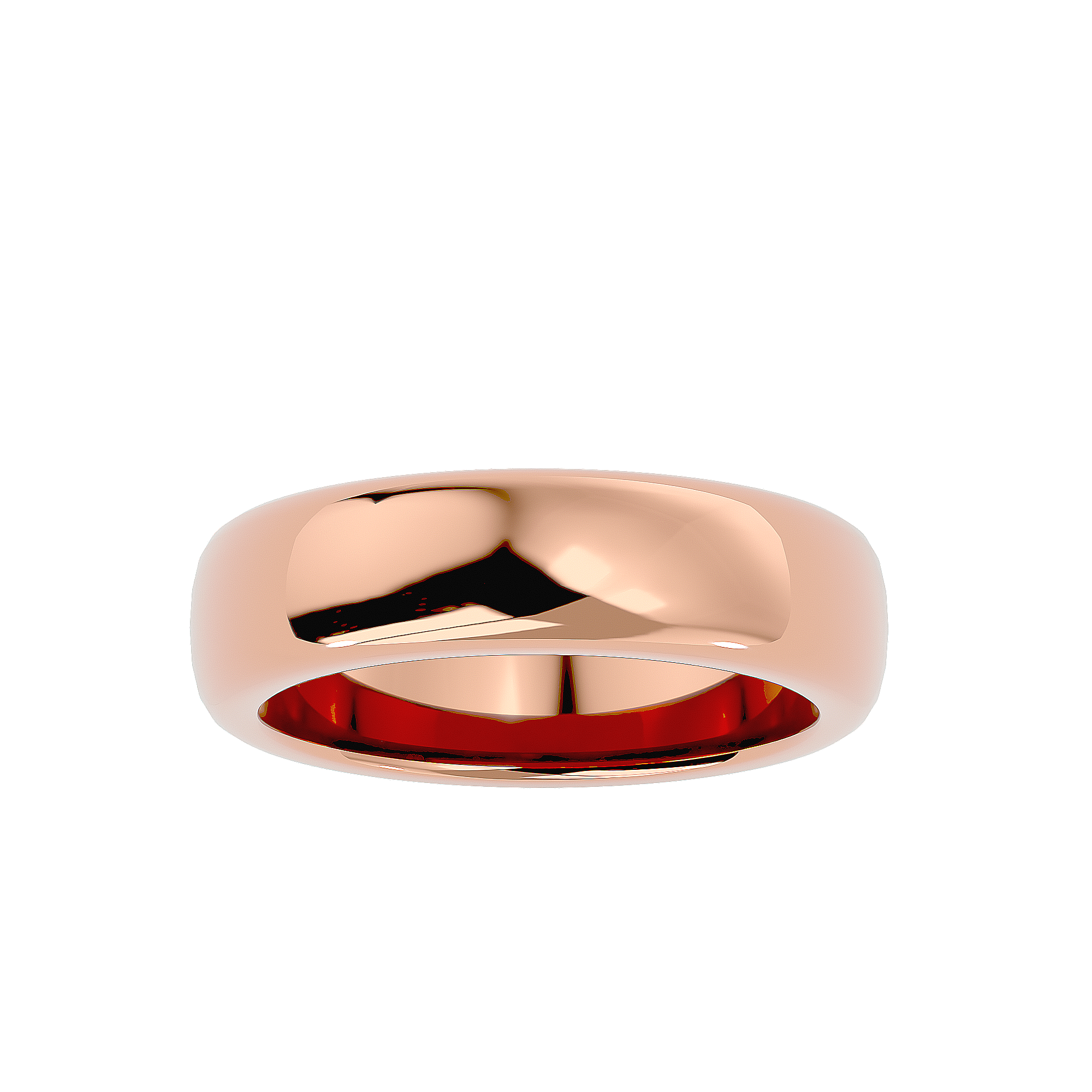 HOH Hanson Solid Gold Mens Wedding Band