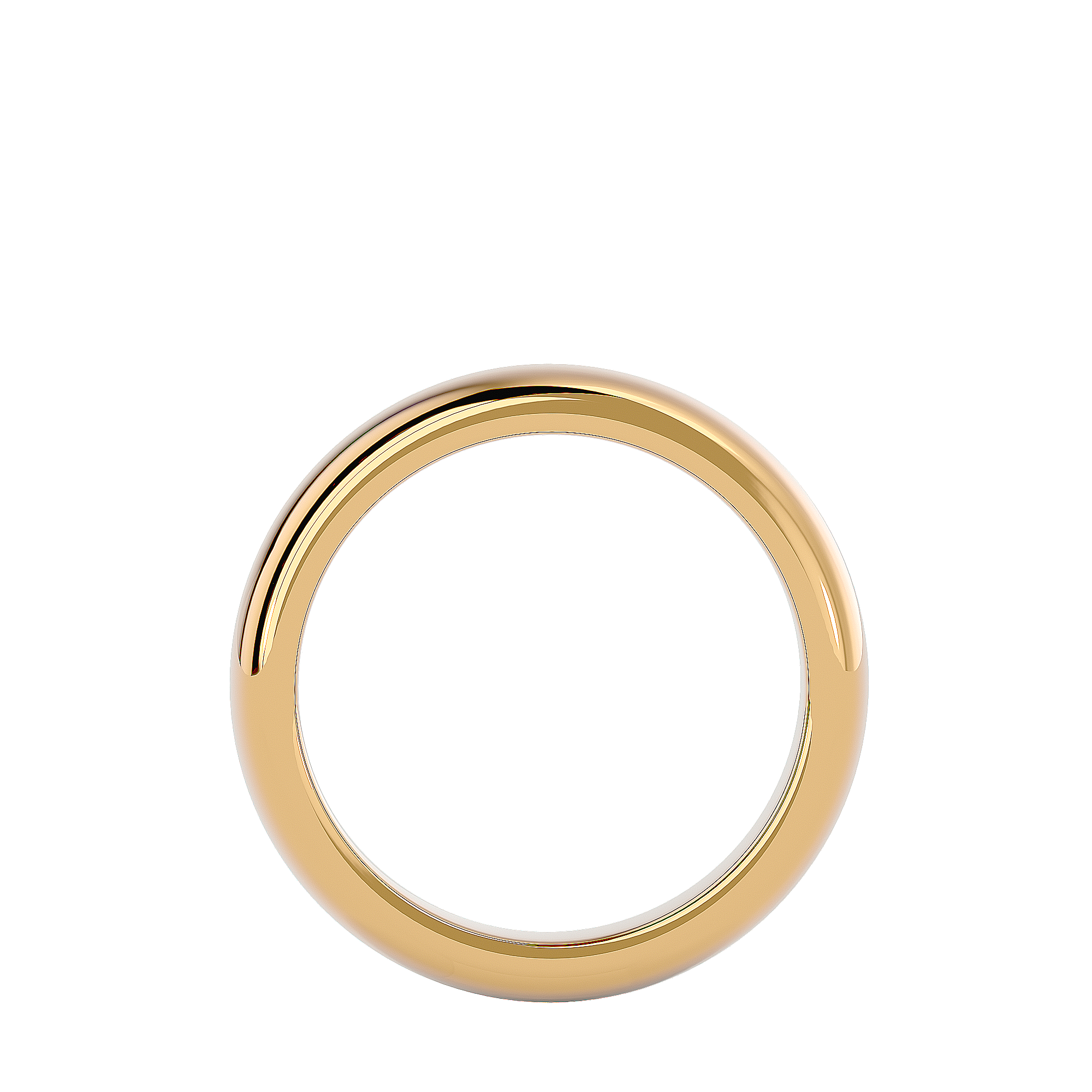 HOH Hanson Solid Gold Mens Wedding Band