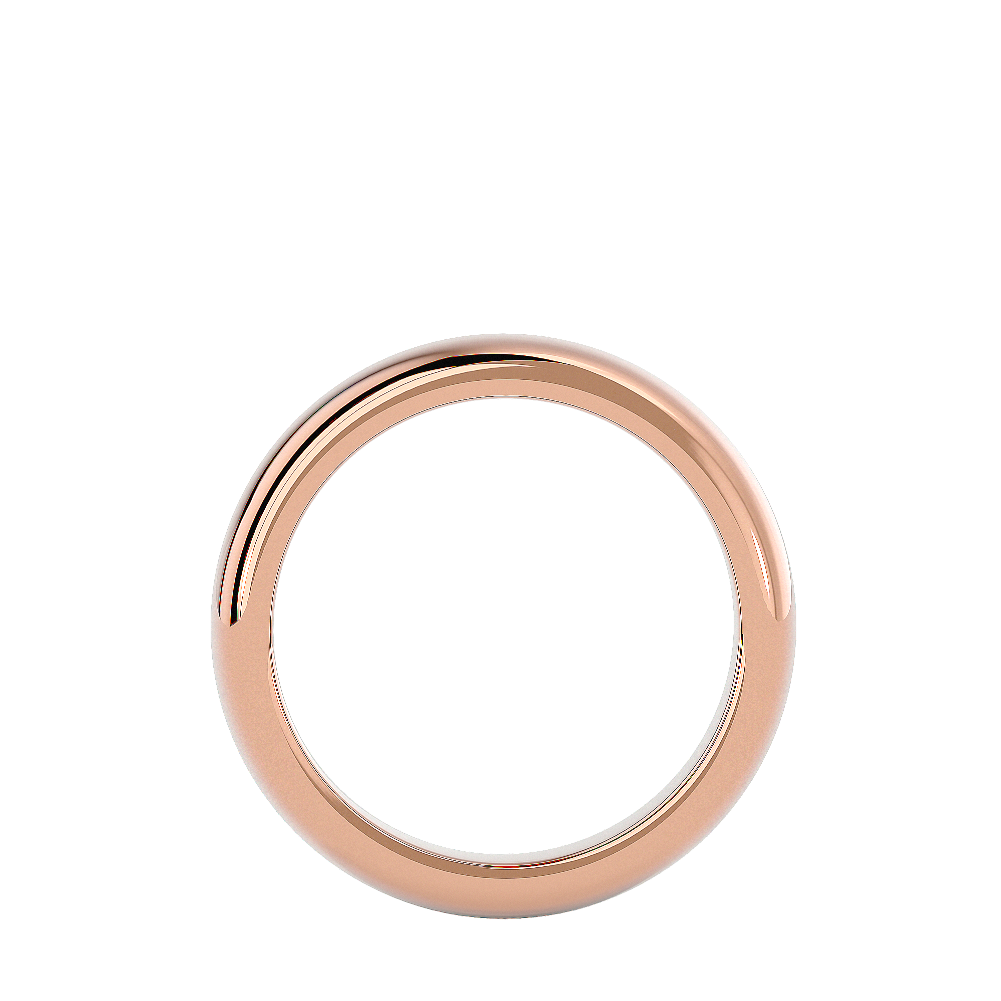 HOH Hanson Solid Gold Mens Wedding Band