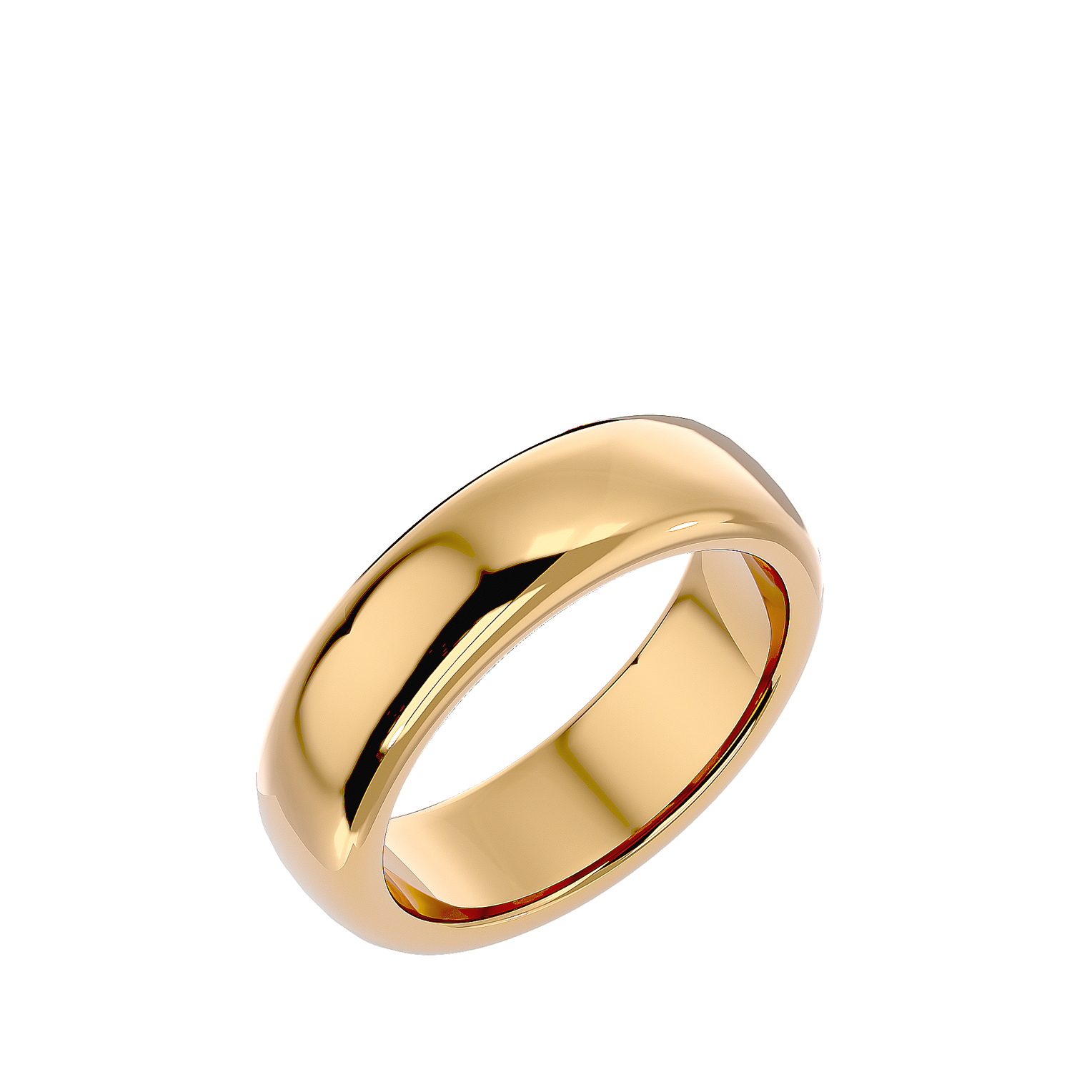 HOH Hanson Solid Gold  Mens Wedding Band