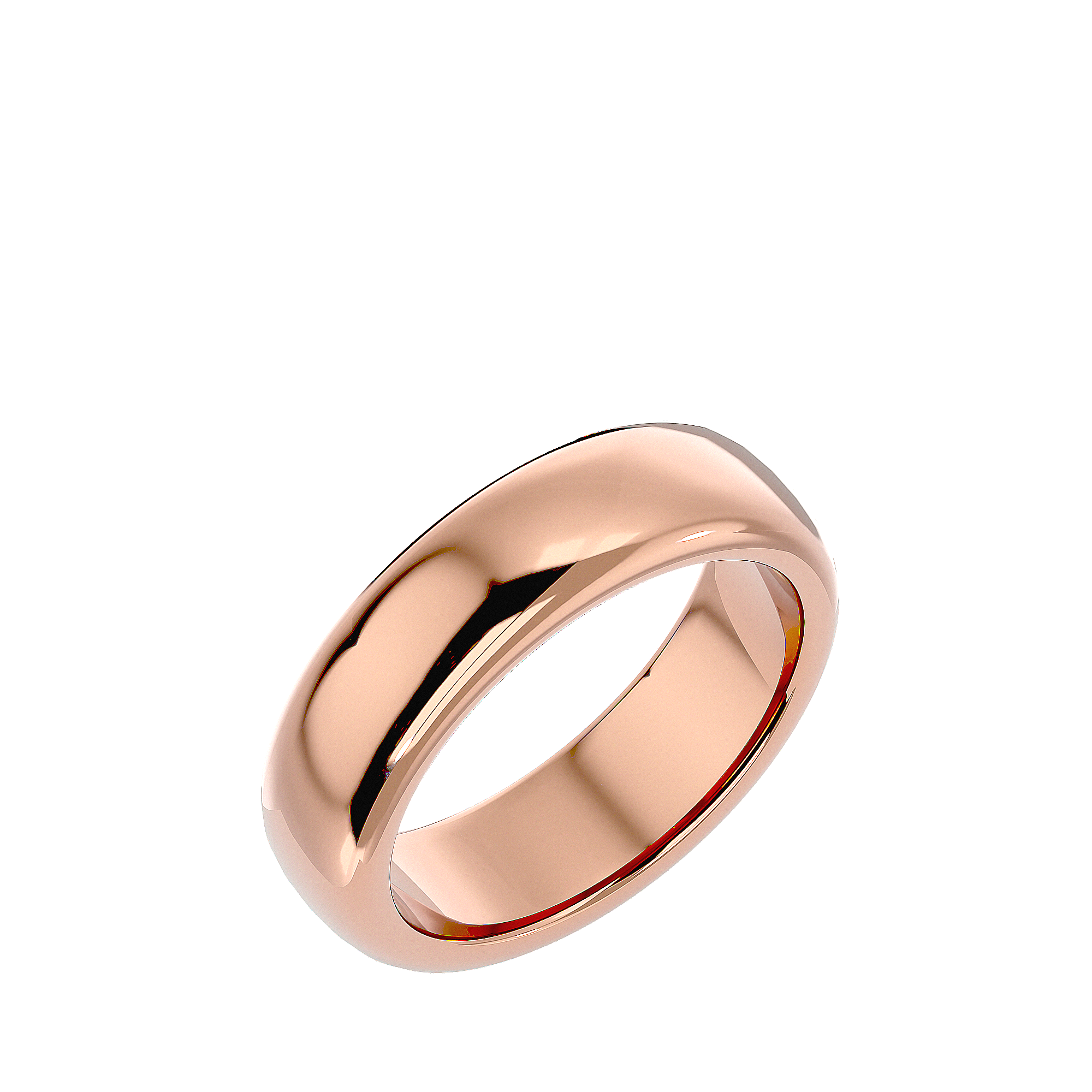 HOH Hanson Solid Gold Mens Wedding Band