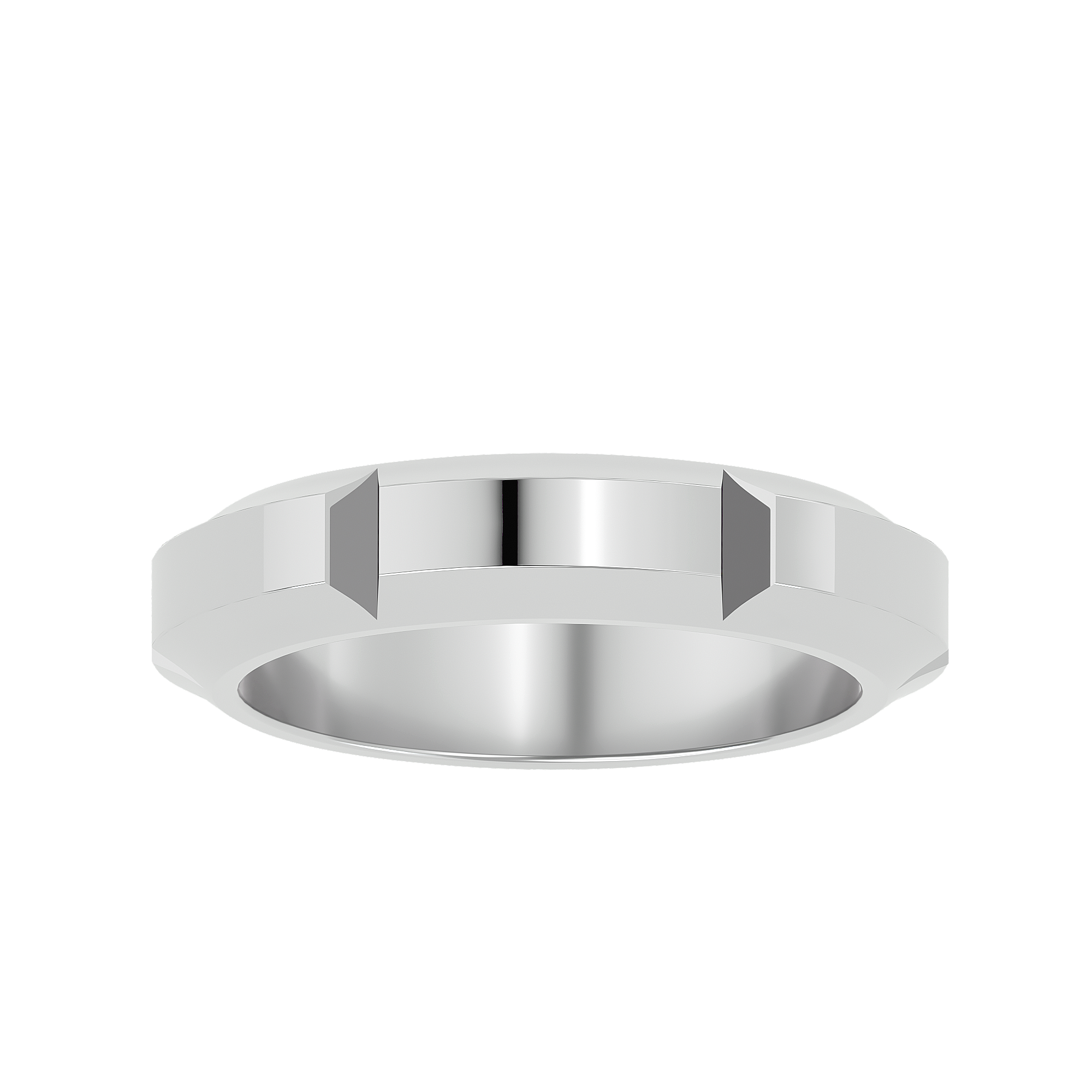 HOH Harris Solid Gold Mens Wedding Band