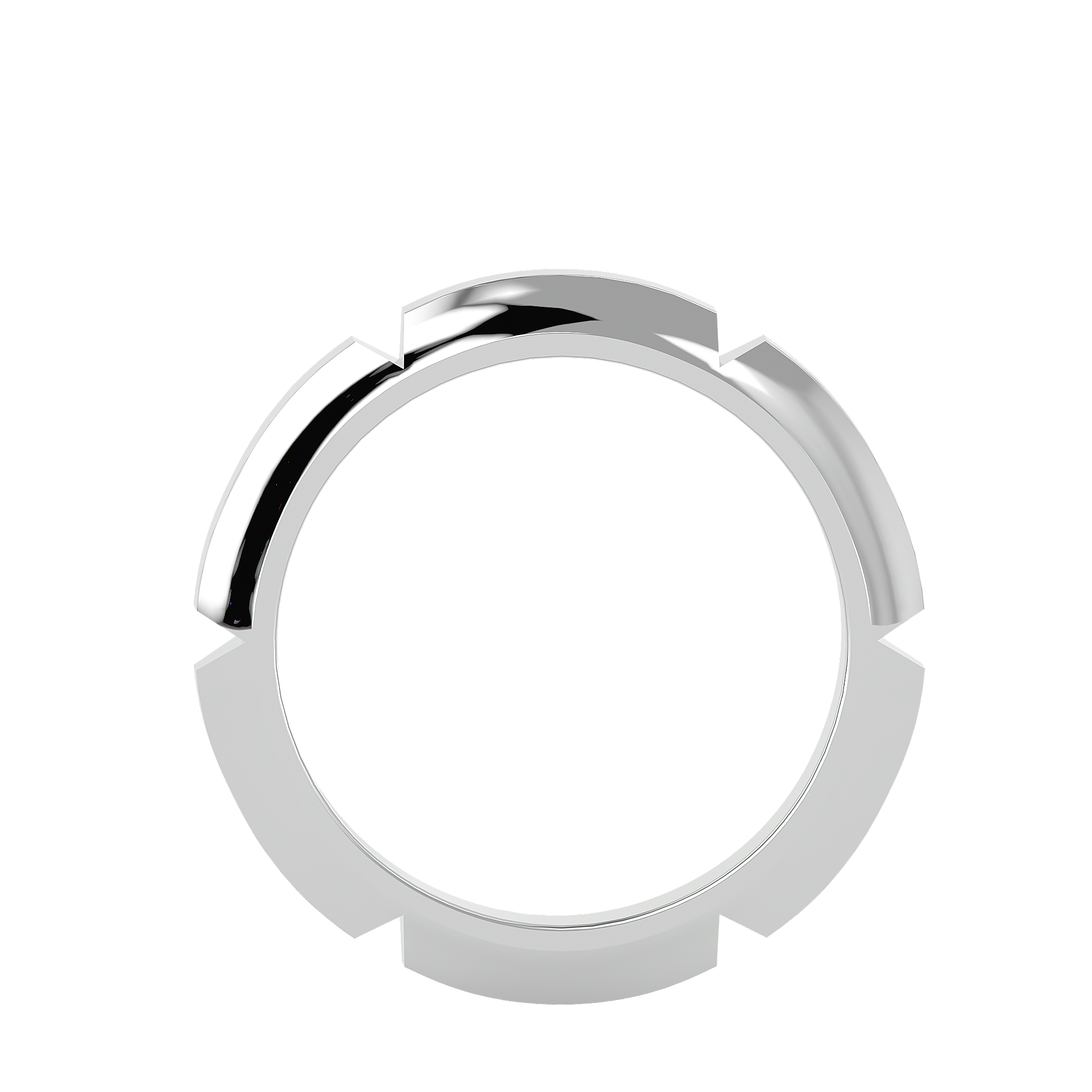 HOH Harris Solid Gold Mens Wedding Band
