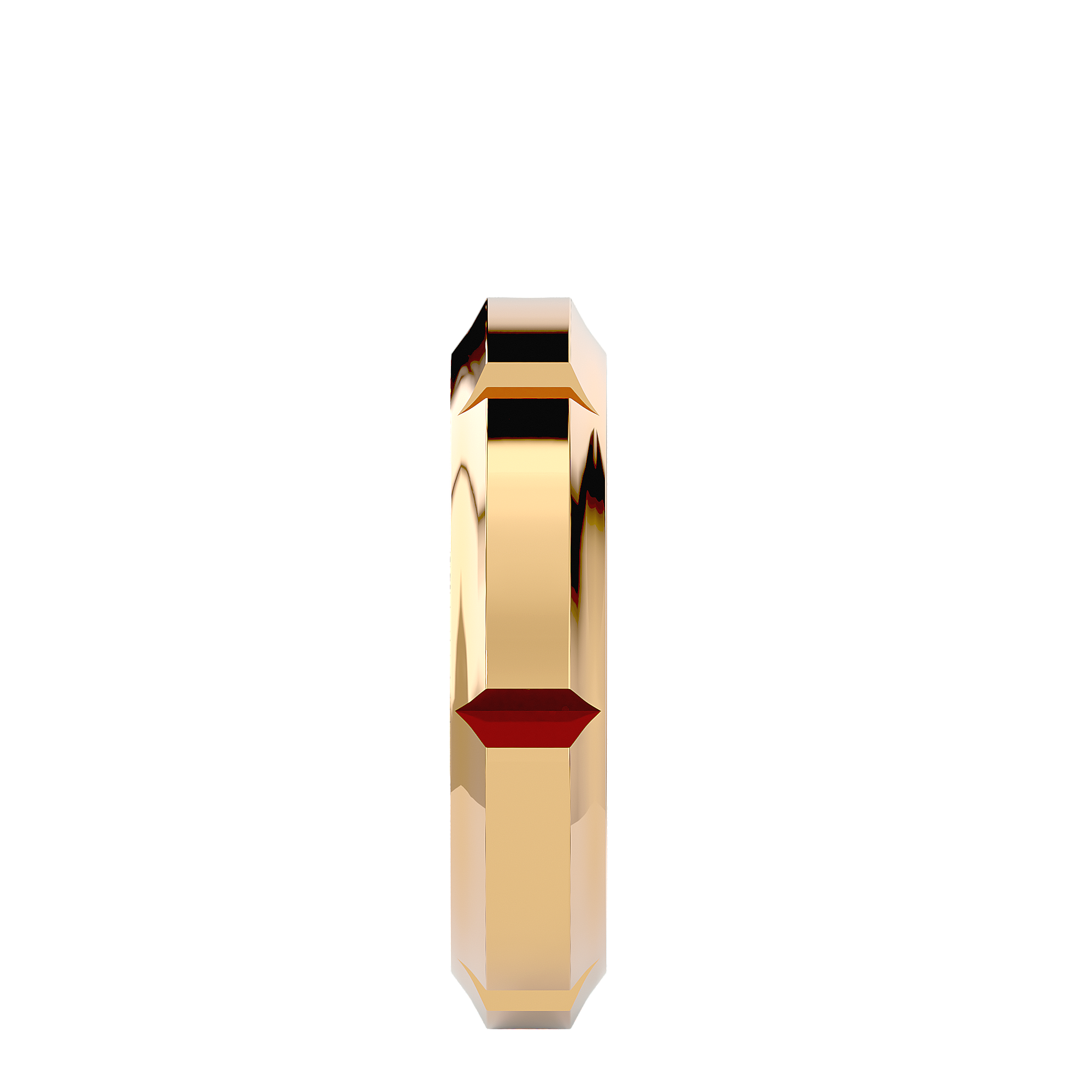 HOH Harris Solid Gold Mens Wedding Band