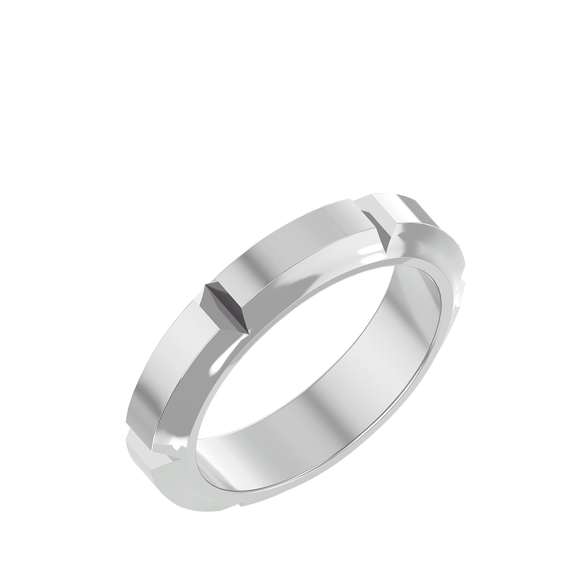 HOH Harris Solid Gold Mens Wedding Band