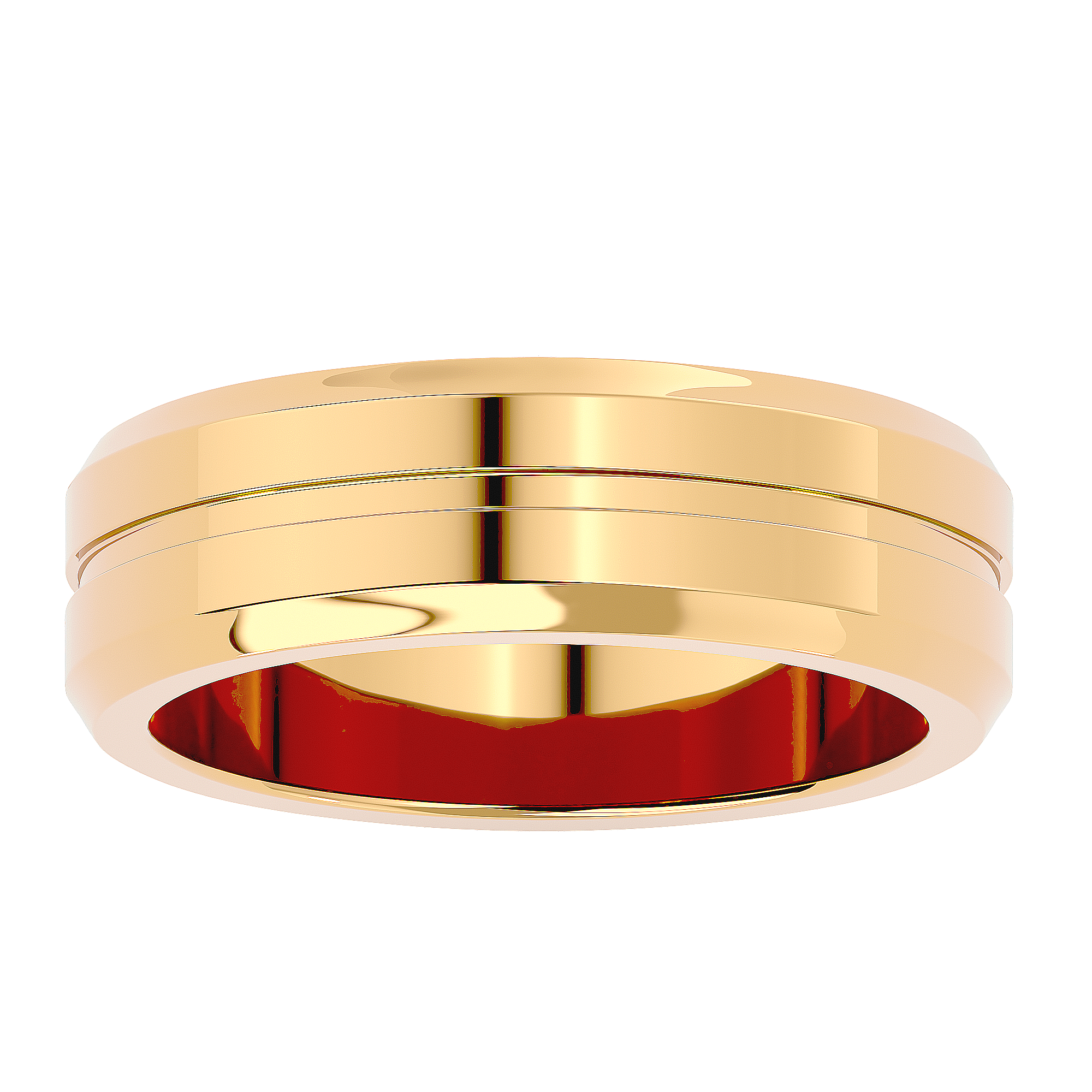 HOH Horace Solid Gold Mens Wedding Band