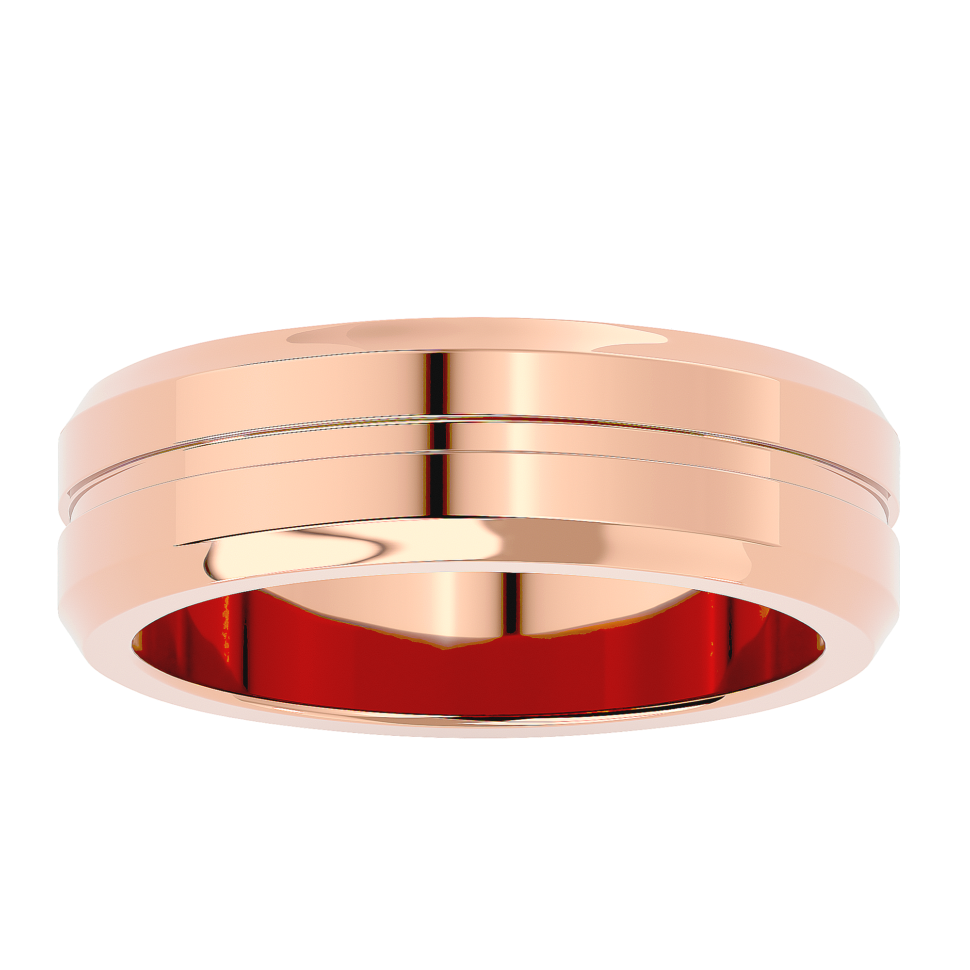 HOH Horace Solid Gold Mens Wedding Band