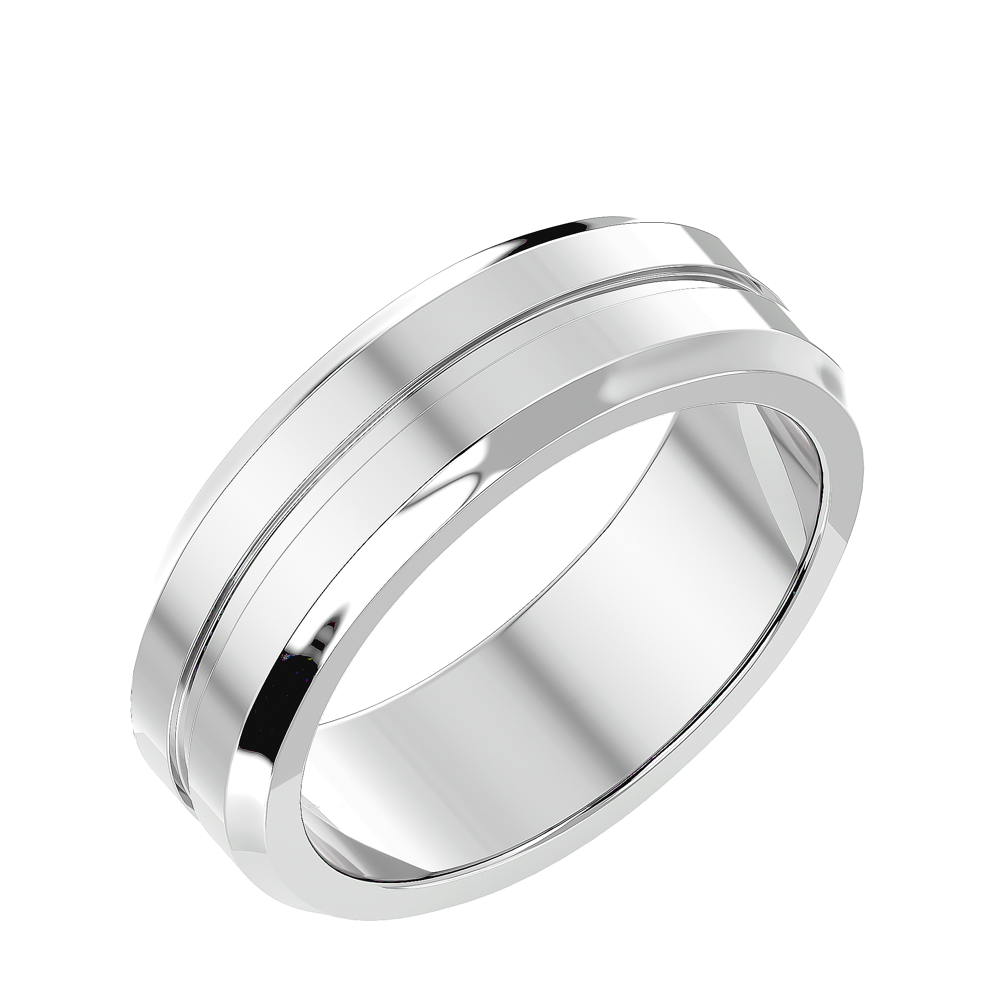 HOH Horace Solid Gold Mens Wedding Band