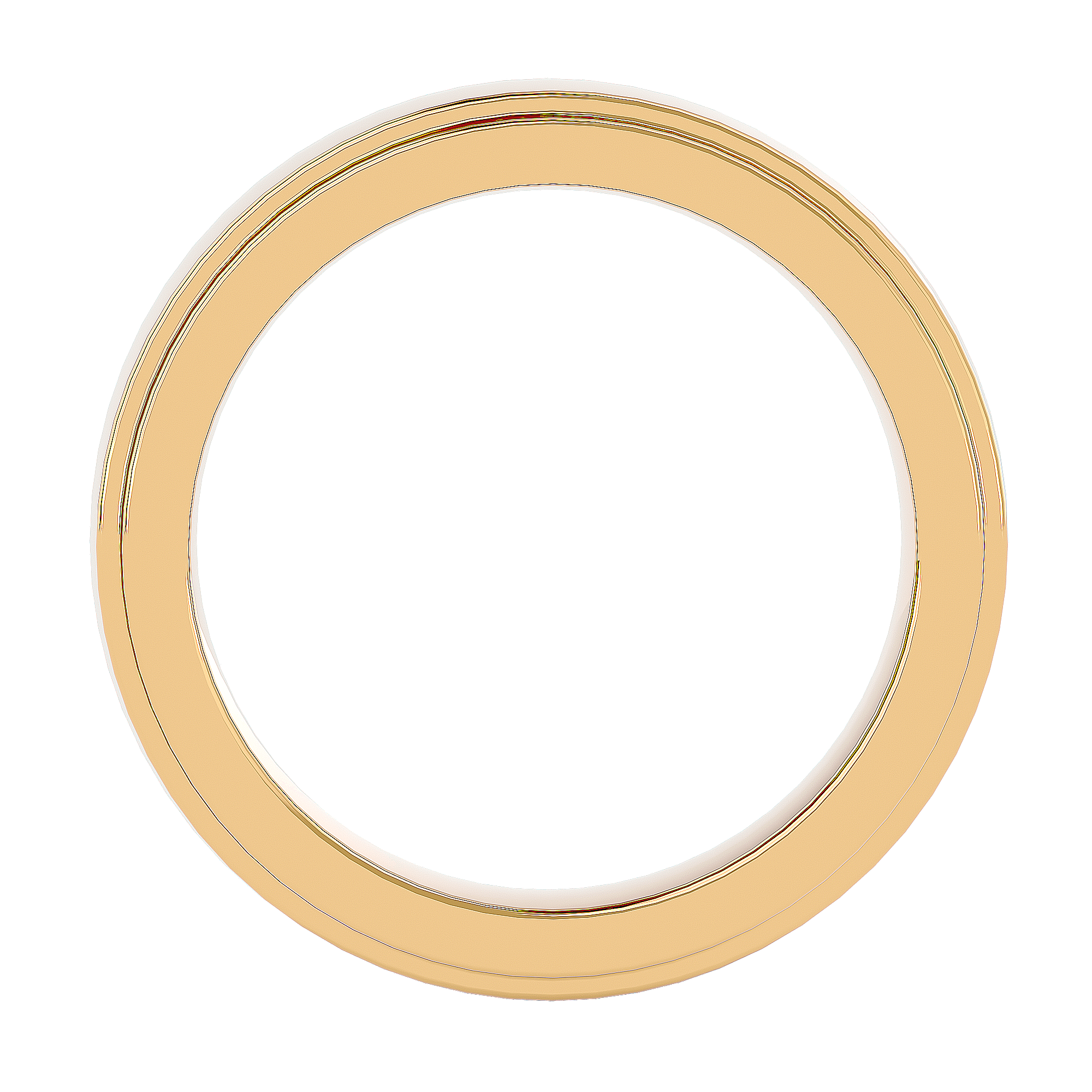 HOH Hugo Solid Gold Mens Wedding Band