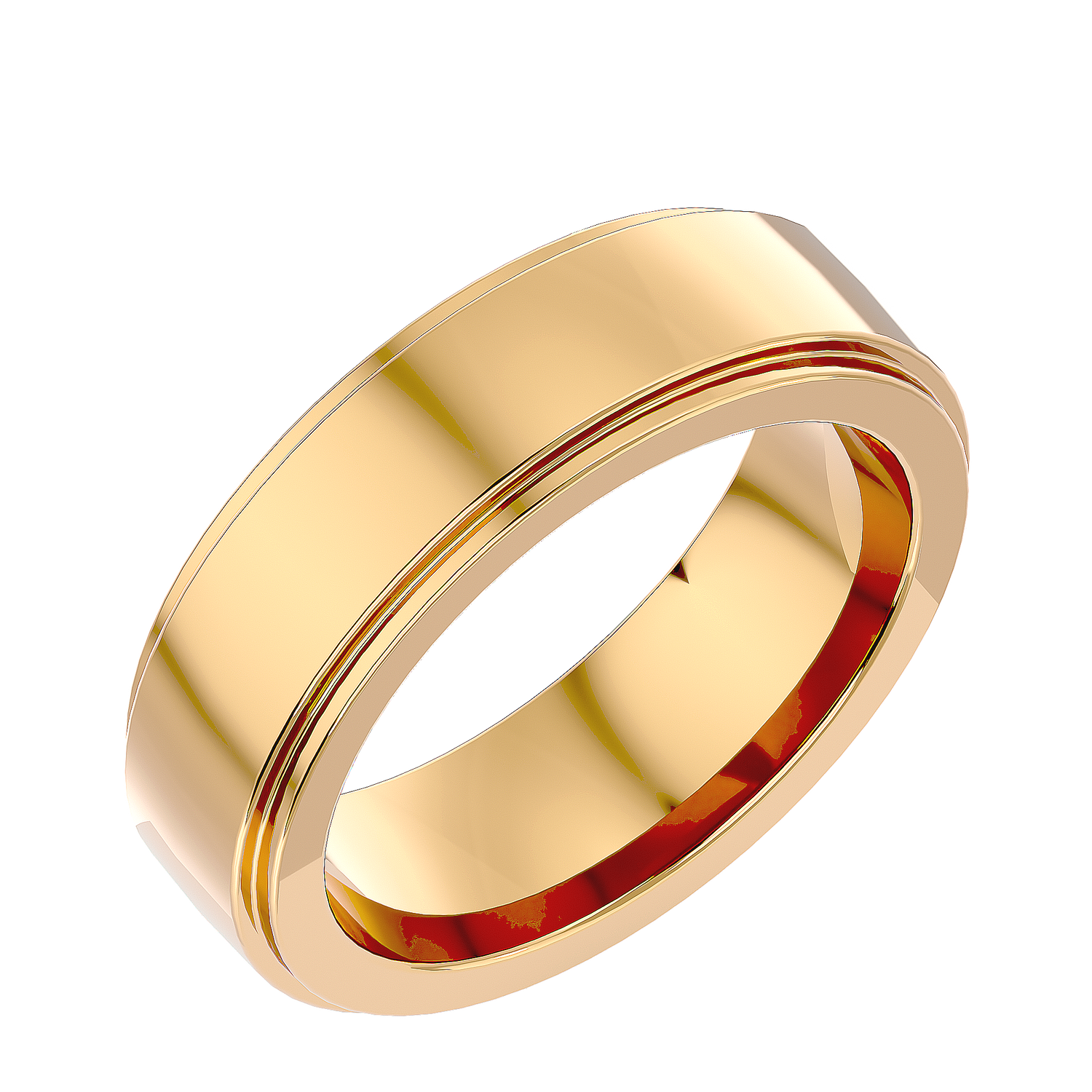 HOH Hugo Solid Gold  Mens Wedding Band