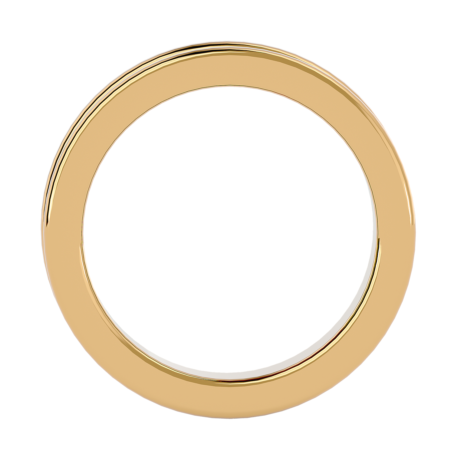 HOH Elias Solid Gold  Mens Wedding Band
