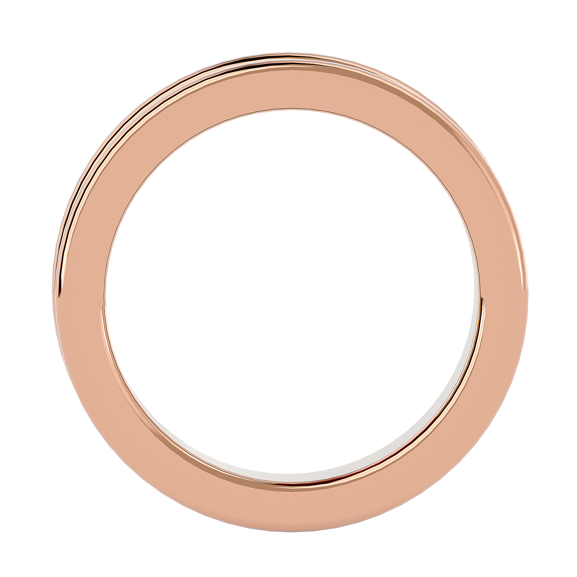 HOH Elias Solid Gold Mens Wedding Band