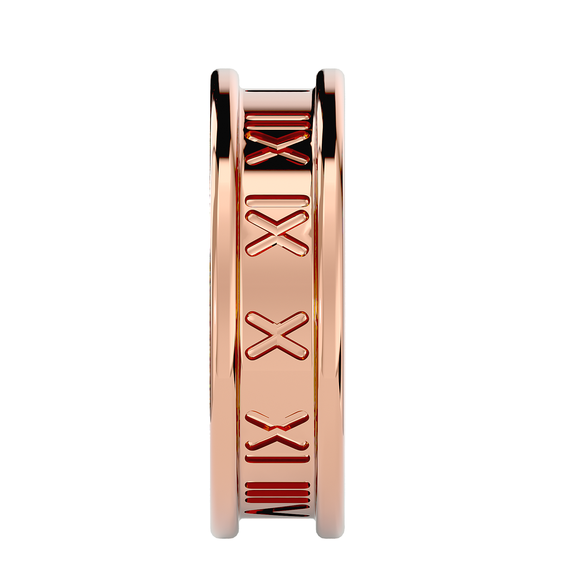 HOH Elias Solid Gold Mens Wedding Band