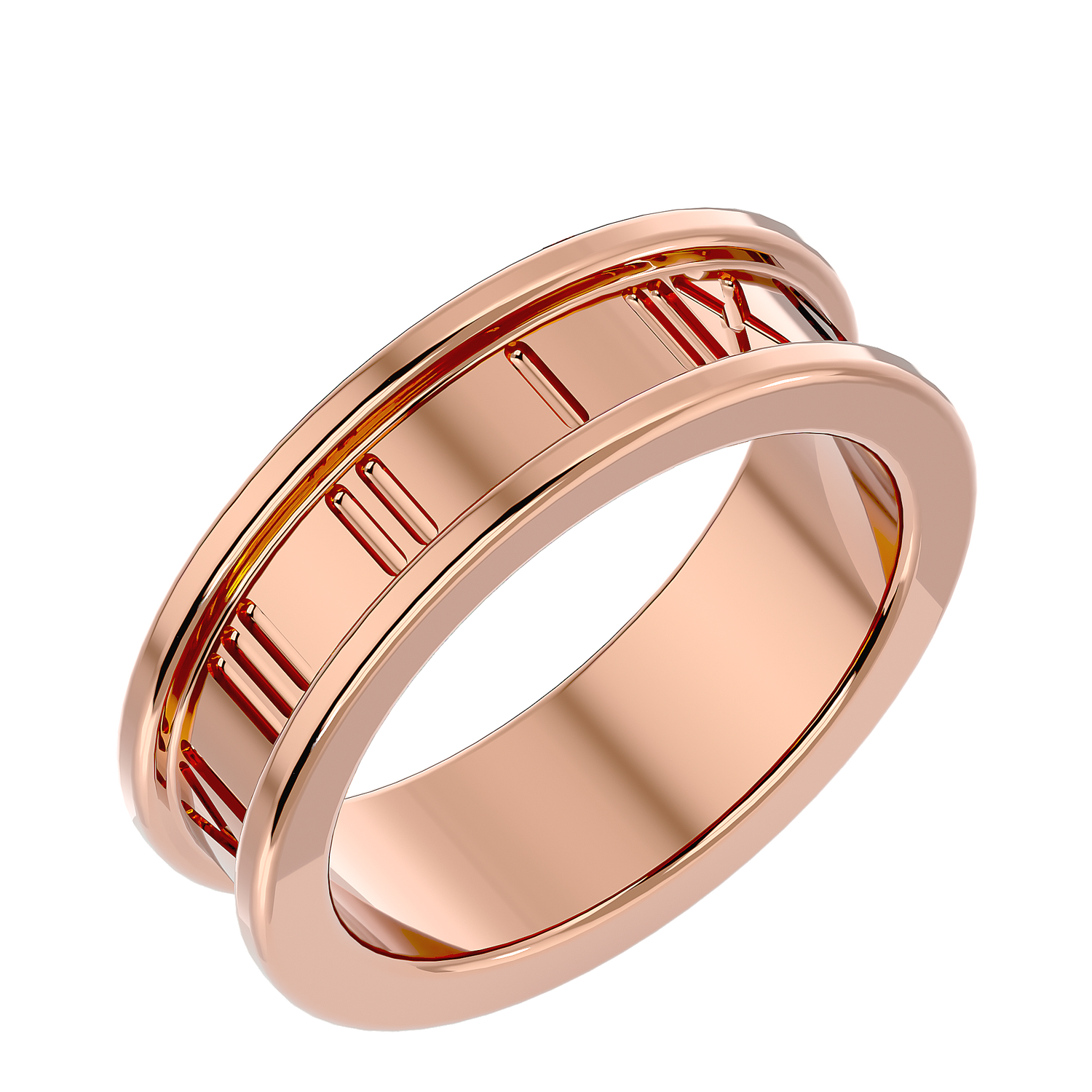 HOH Elias Solid Gold  Mens Wedding Band