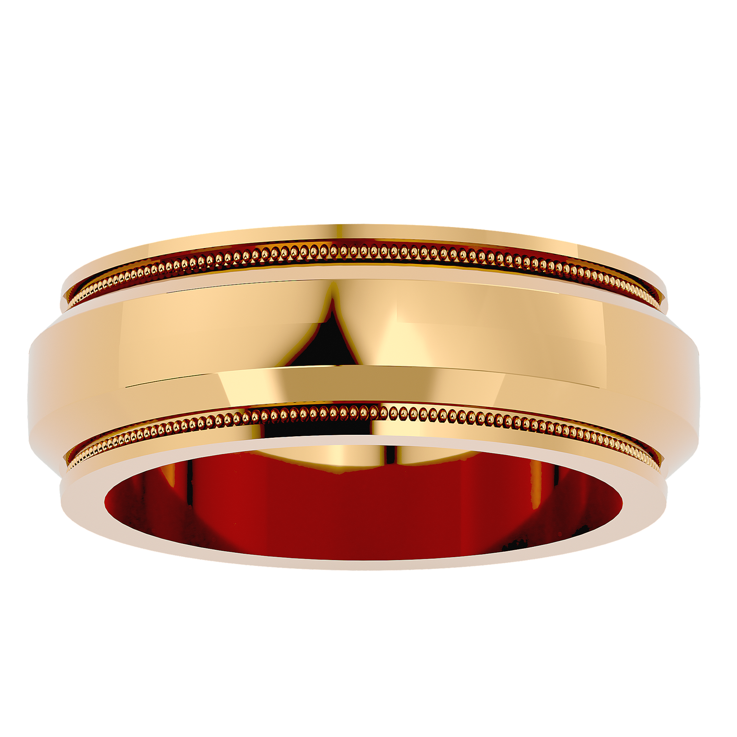 HOH Daniel Solid Gold  Mens Wedding Band