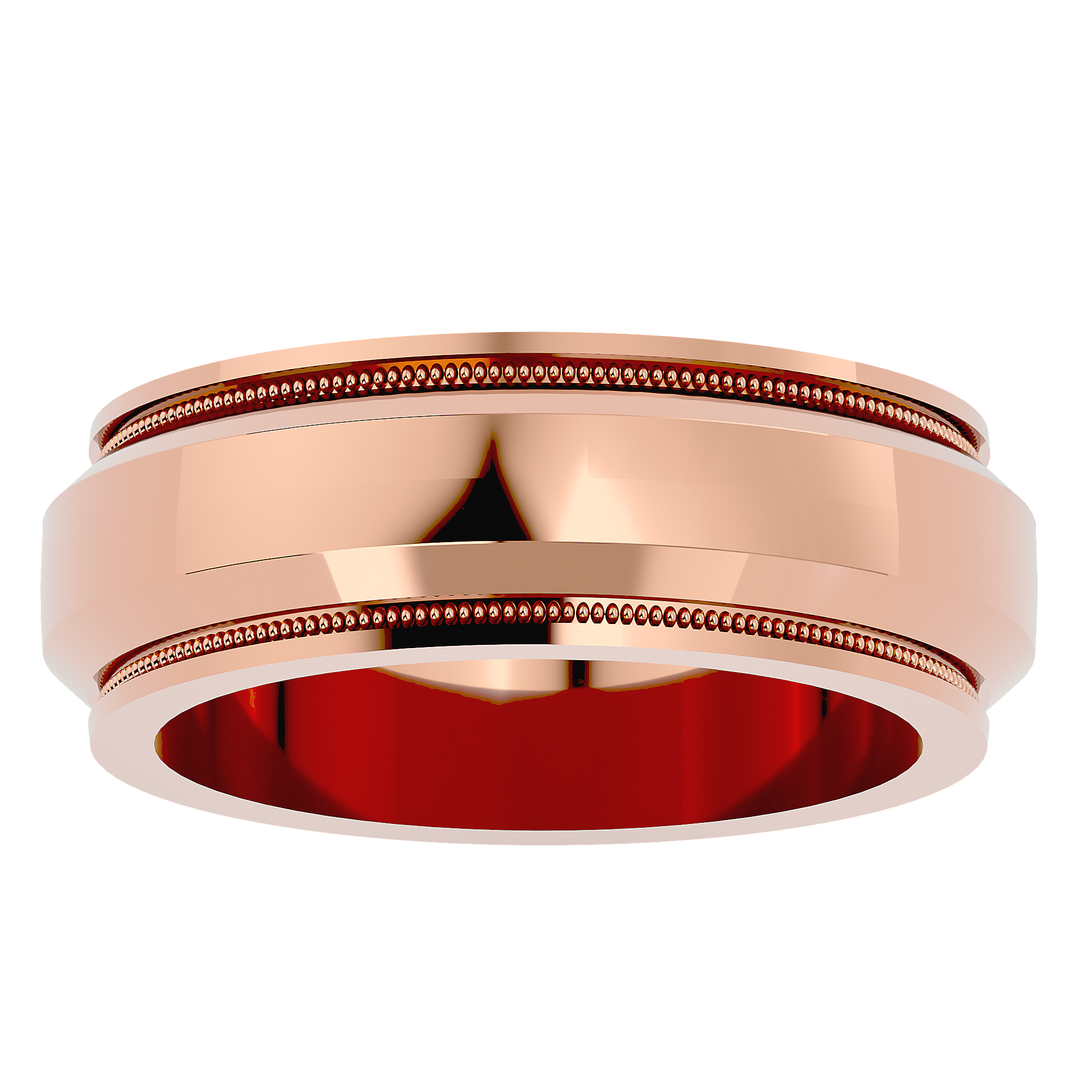 HOH Daniel Solid Gold Mens Wedding Band
