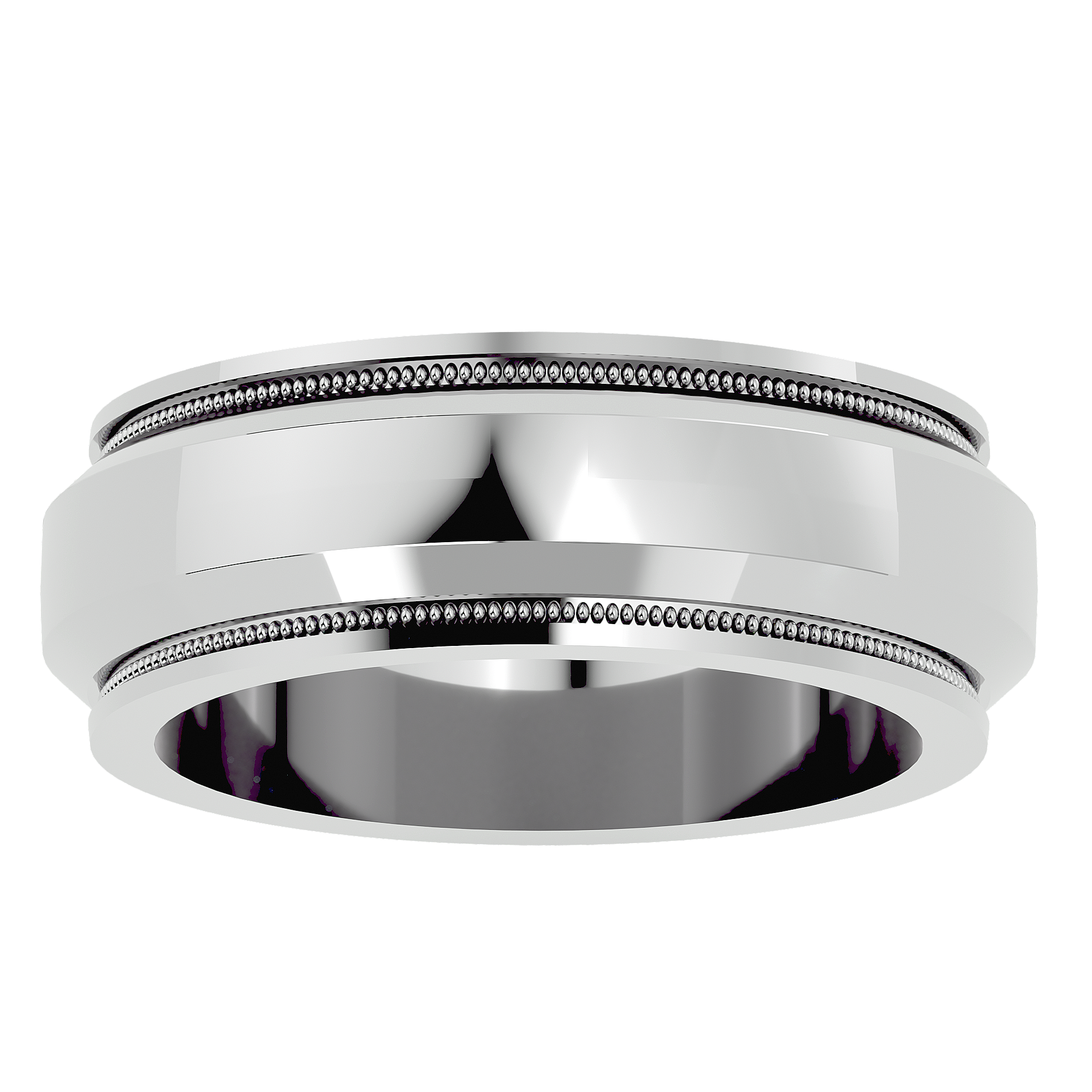 HOH Daniel Solid Gold Mens Wedding Band