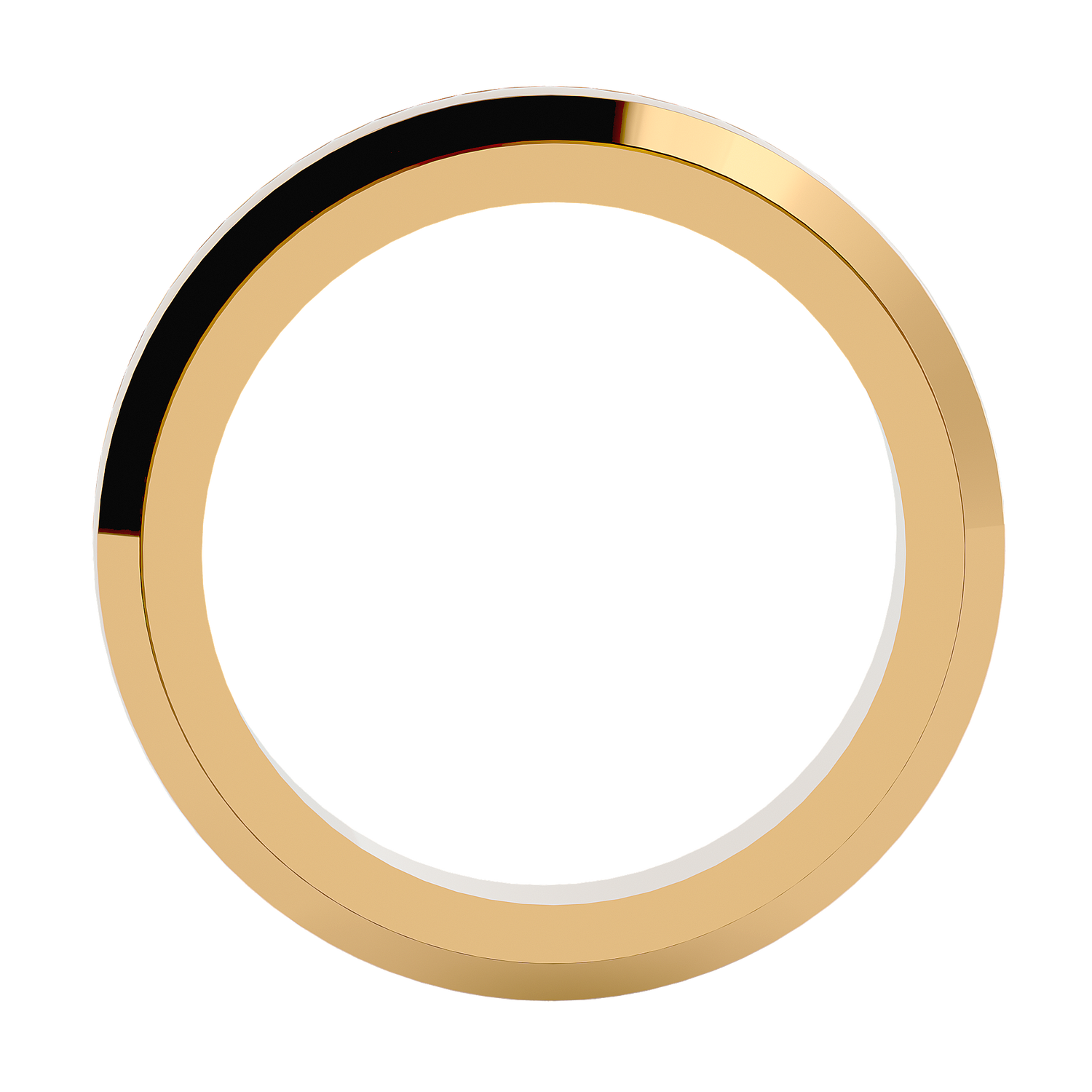 HOH Daniel Solid Gold  Mens Wedding Band