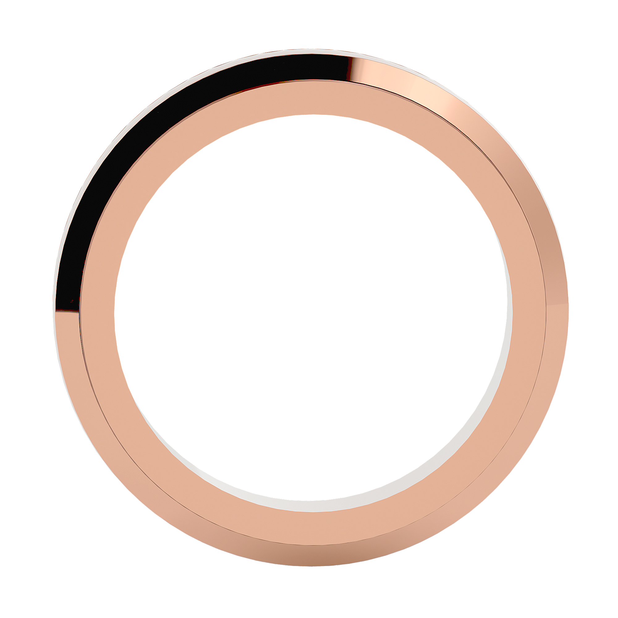 HOH Daniel Solid Gold Mens Wedding Band