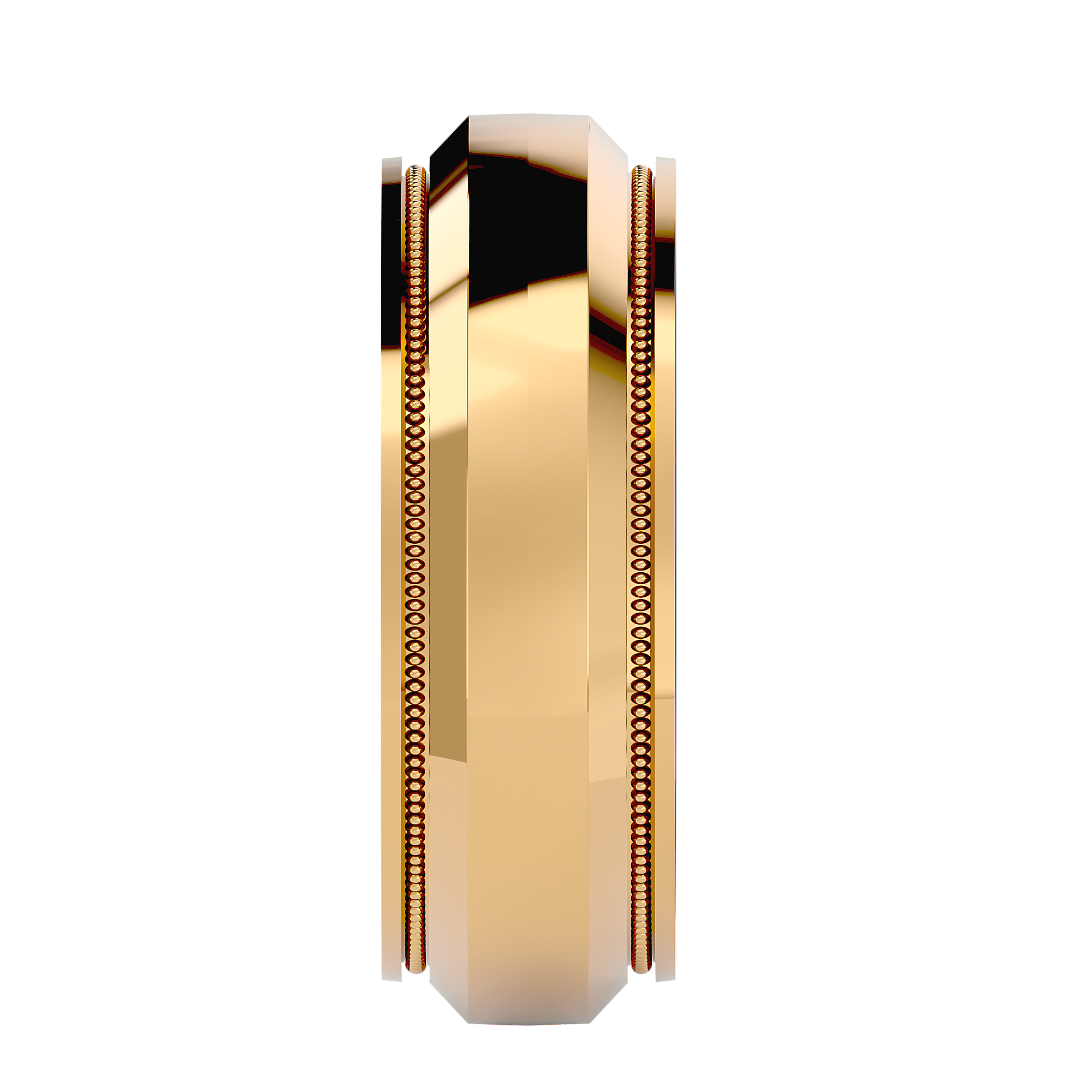 HOH Daniel Solid Gold Mens Wedding Band