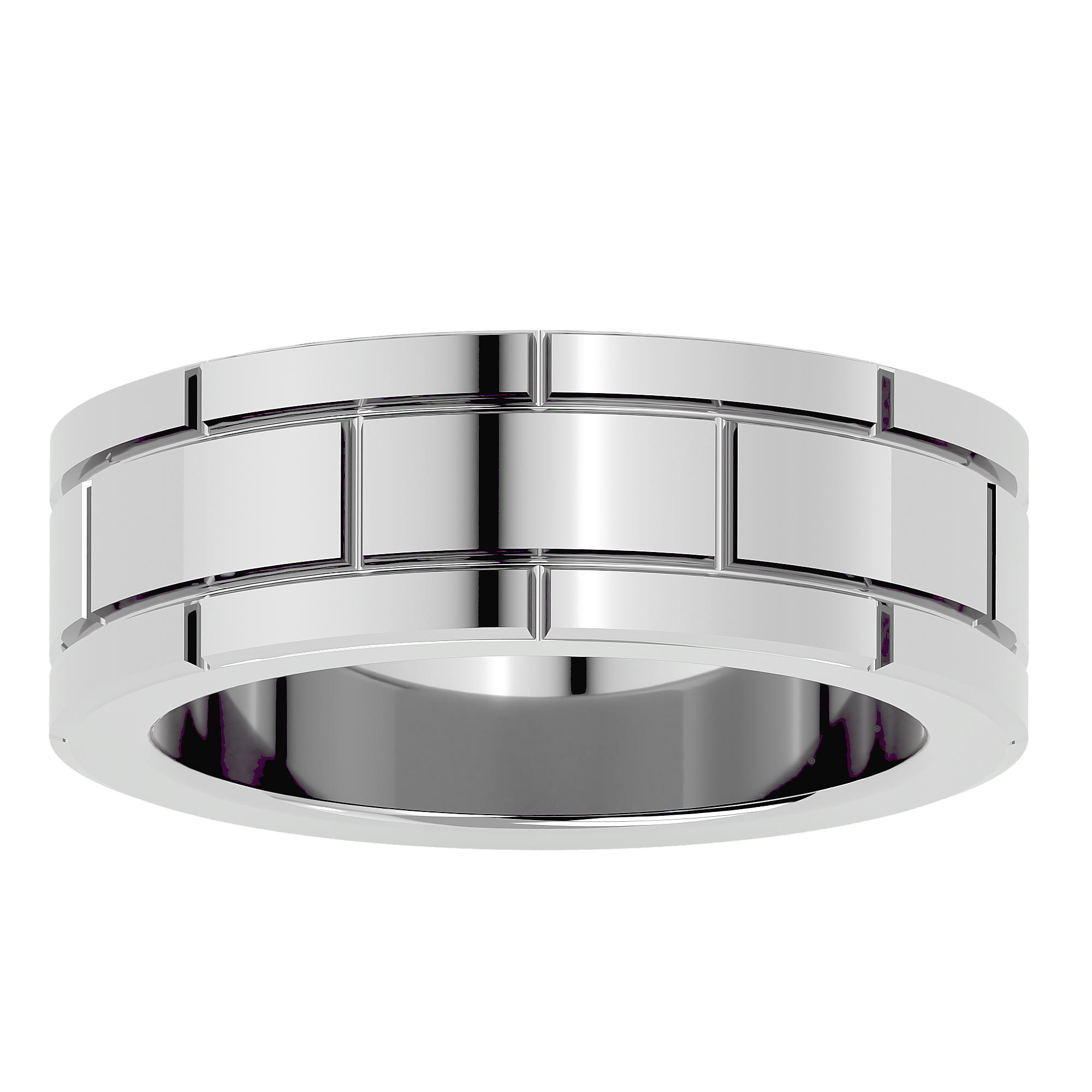 HOH Gabriel Solid Gold Mens Wedding Band