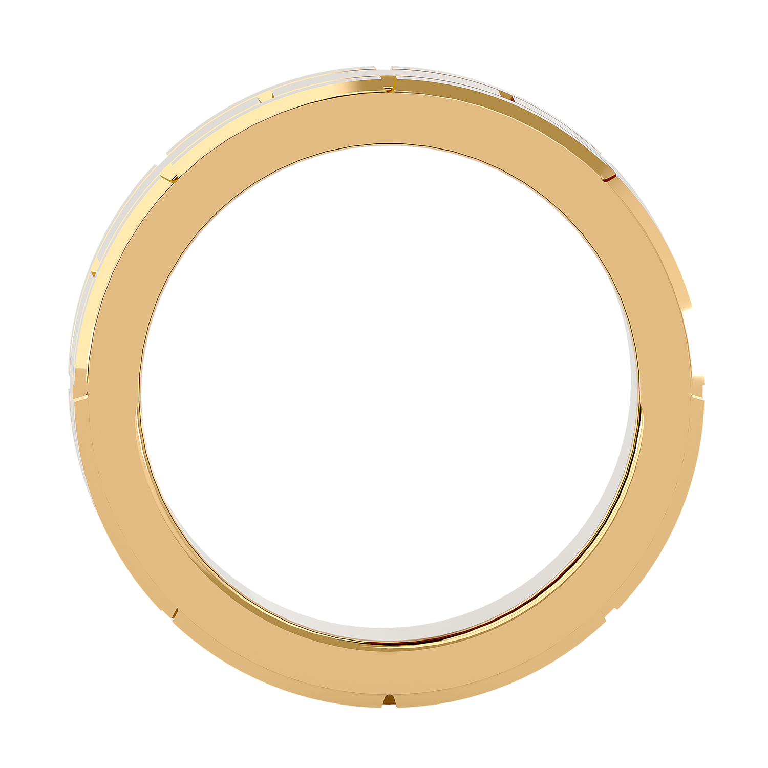 HOH Gabriel Solid Gold  Mens Wedding Band