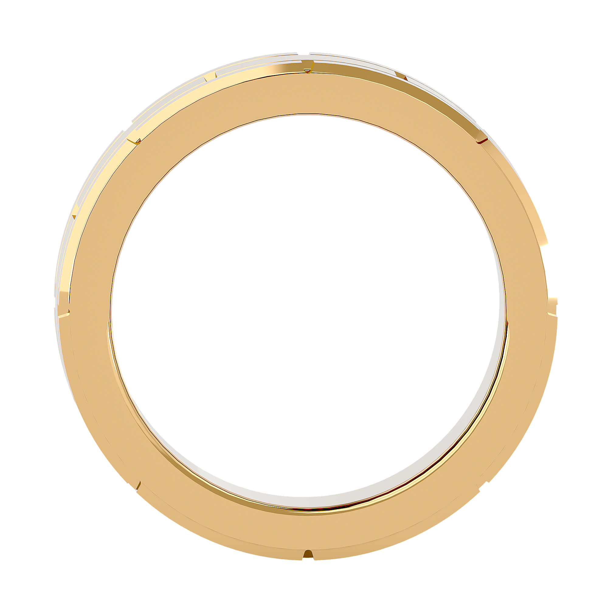 HOH Gabriel Solid Gold Mens Wedding Band