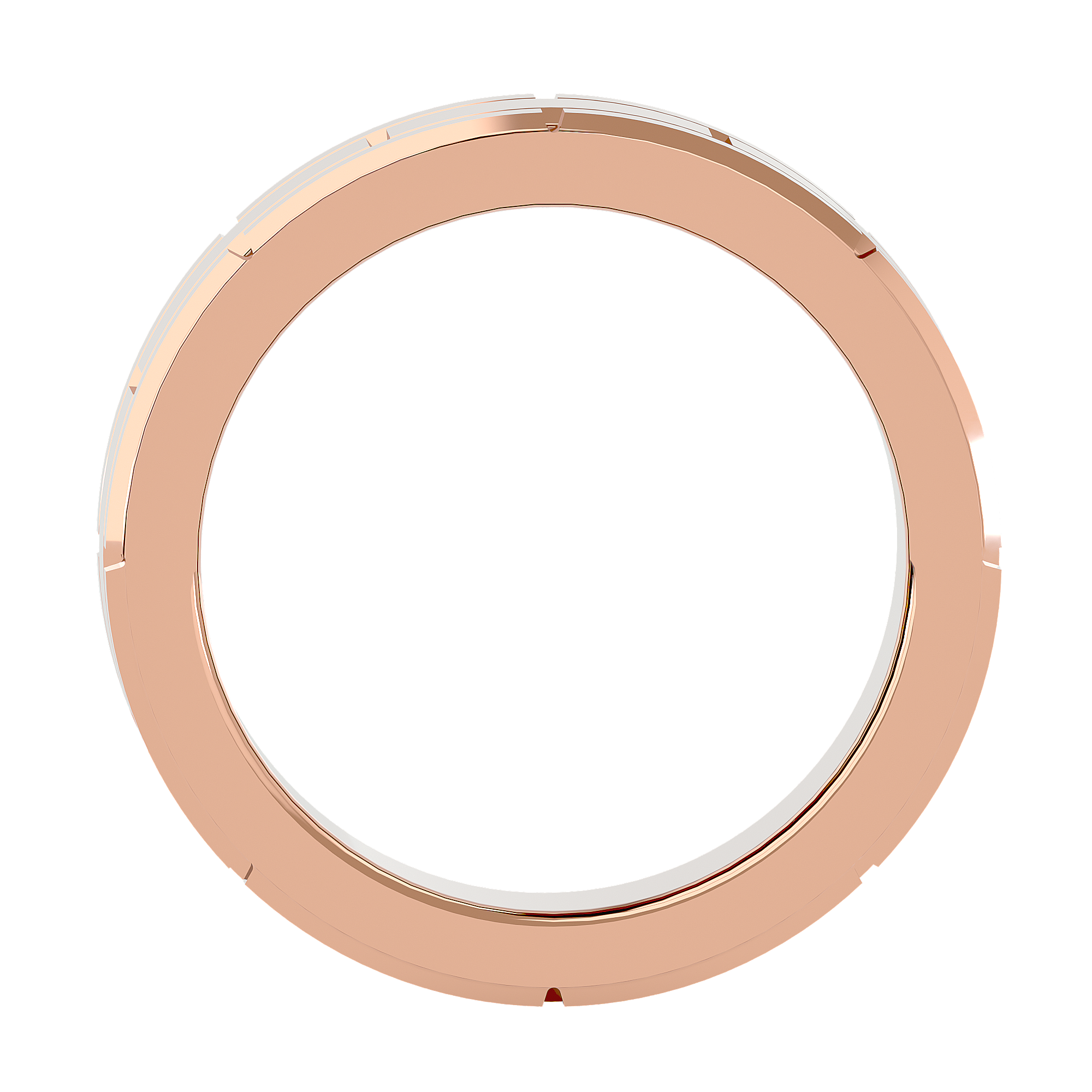 HOH Gabriel Solid Gold Mens Wedding Band