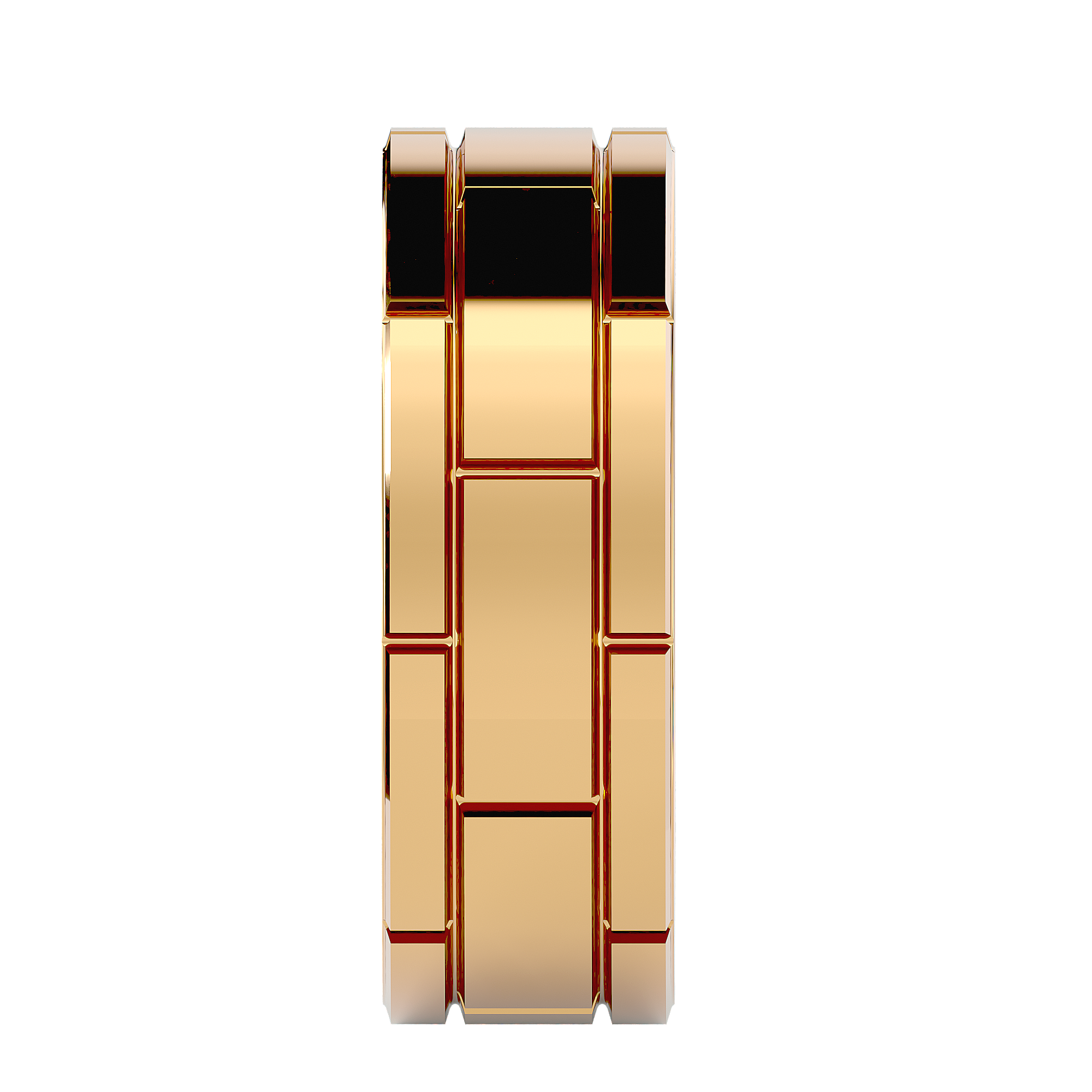 HOH Gabriel Solid Gold Mens Wedding Band