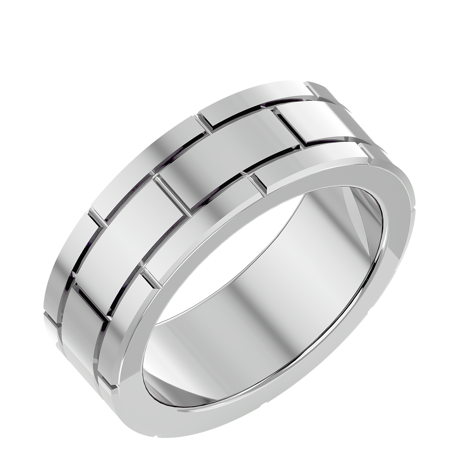 HOH Gabriel Solid Gold  Mens Wedding Band