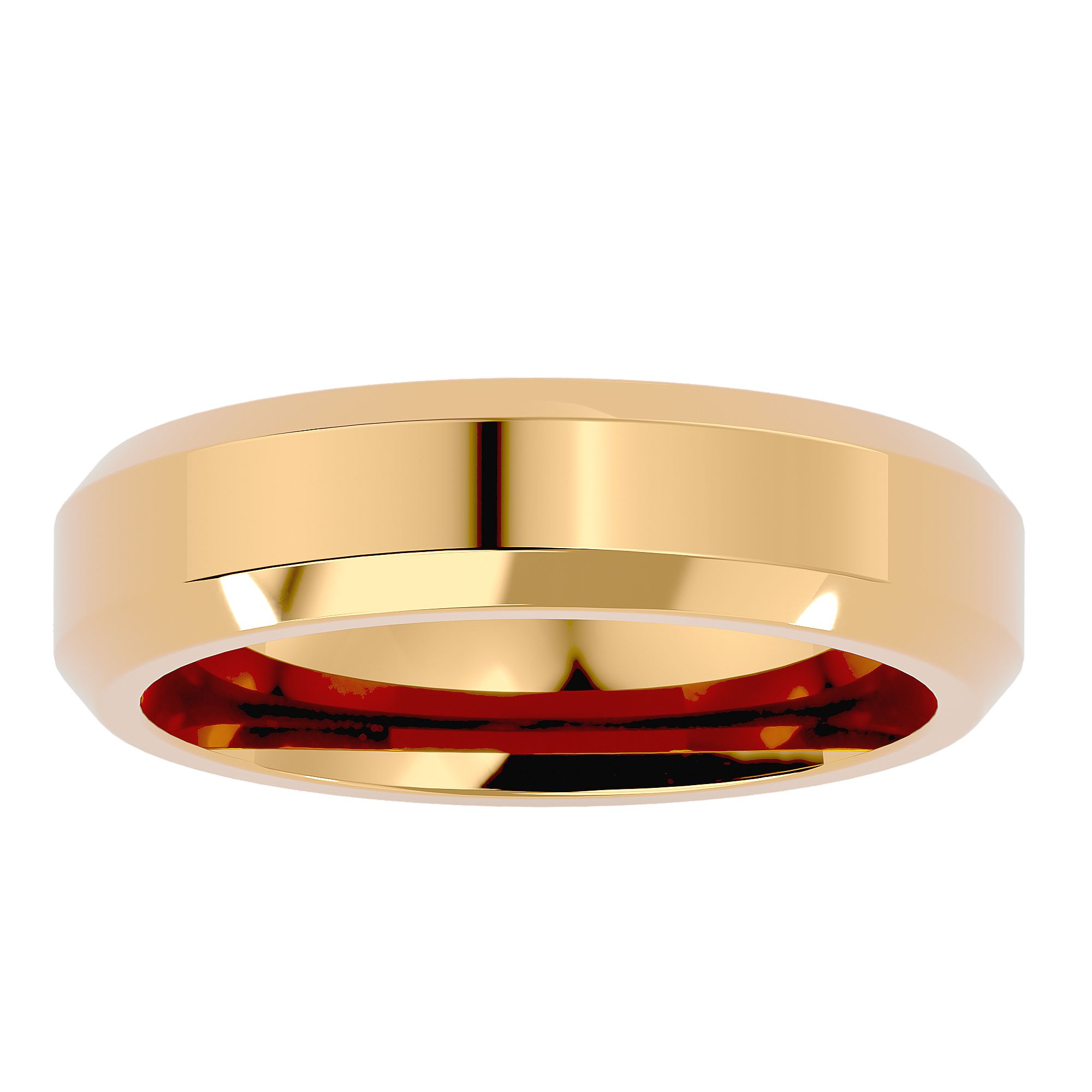 HOH Ivan Solid Gold Mens Wedding Band