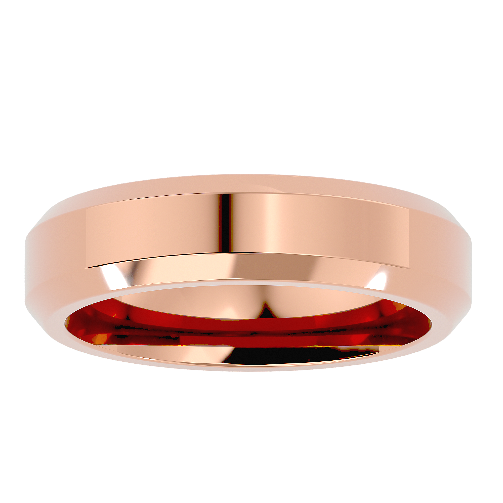 HOH Ivan Solid Gold Mens Wedding Band