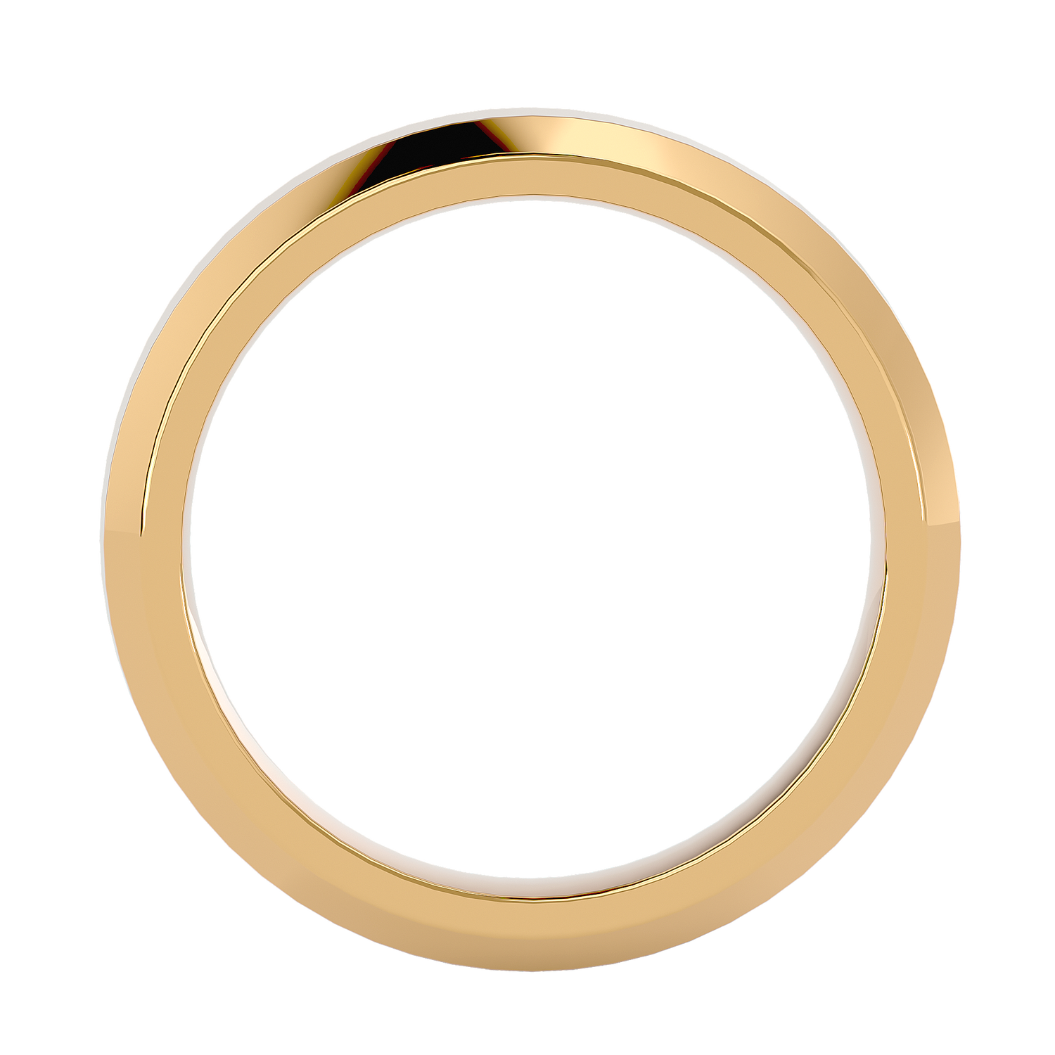HOH Ivan Solid Gold  Mens Wedding Band