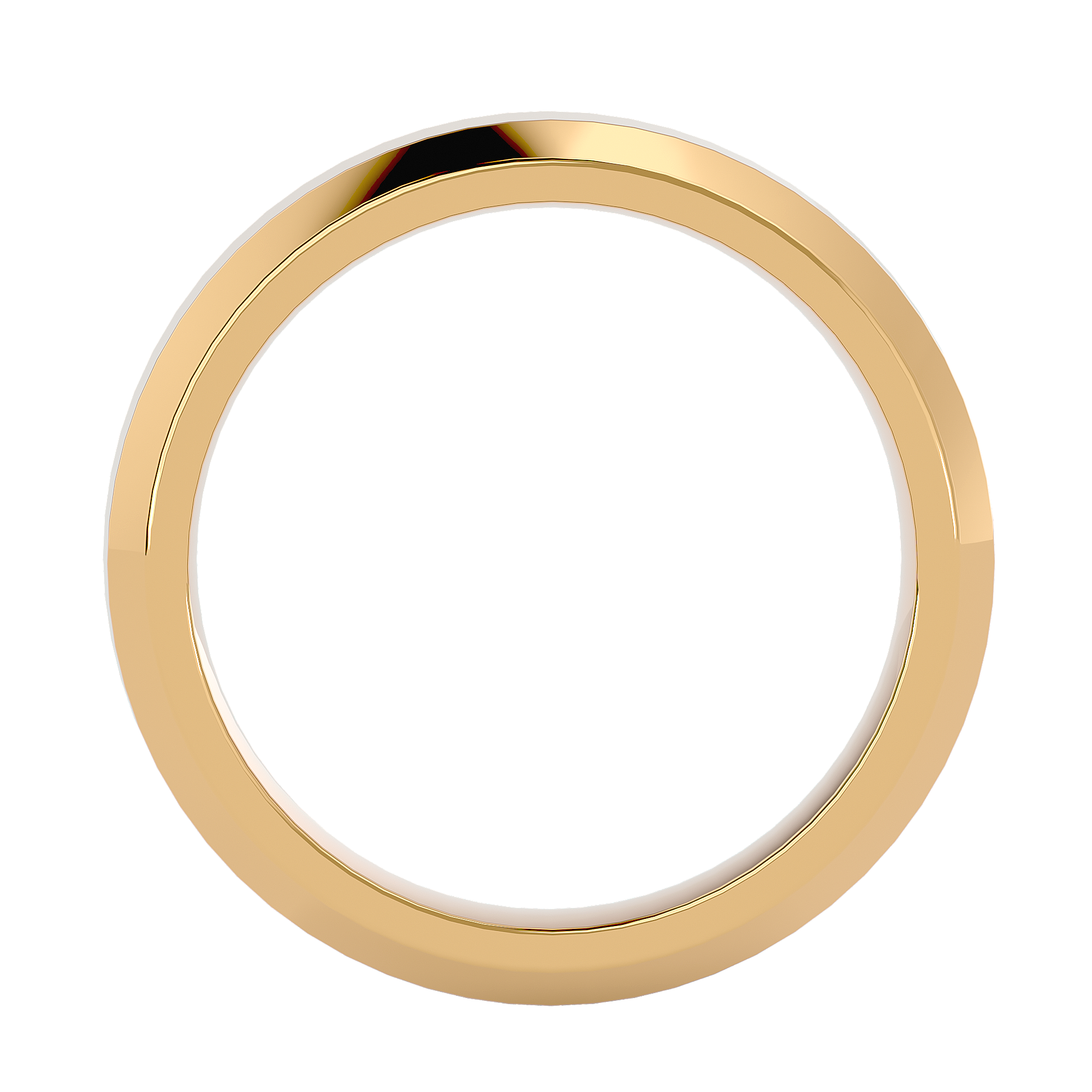 HOH Ivan Solid Gold Mens Wedding Band