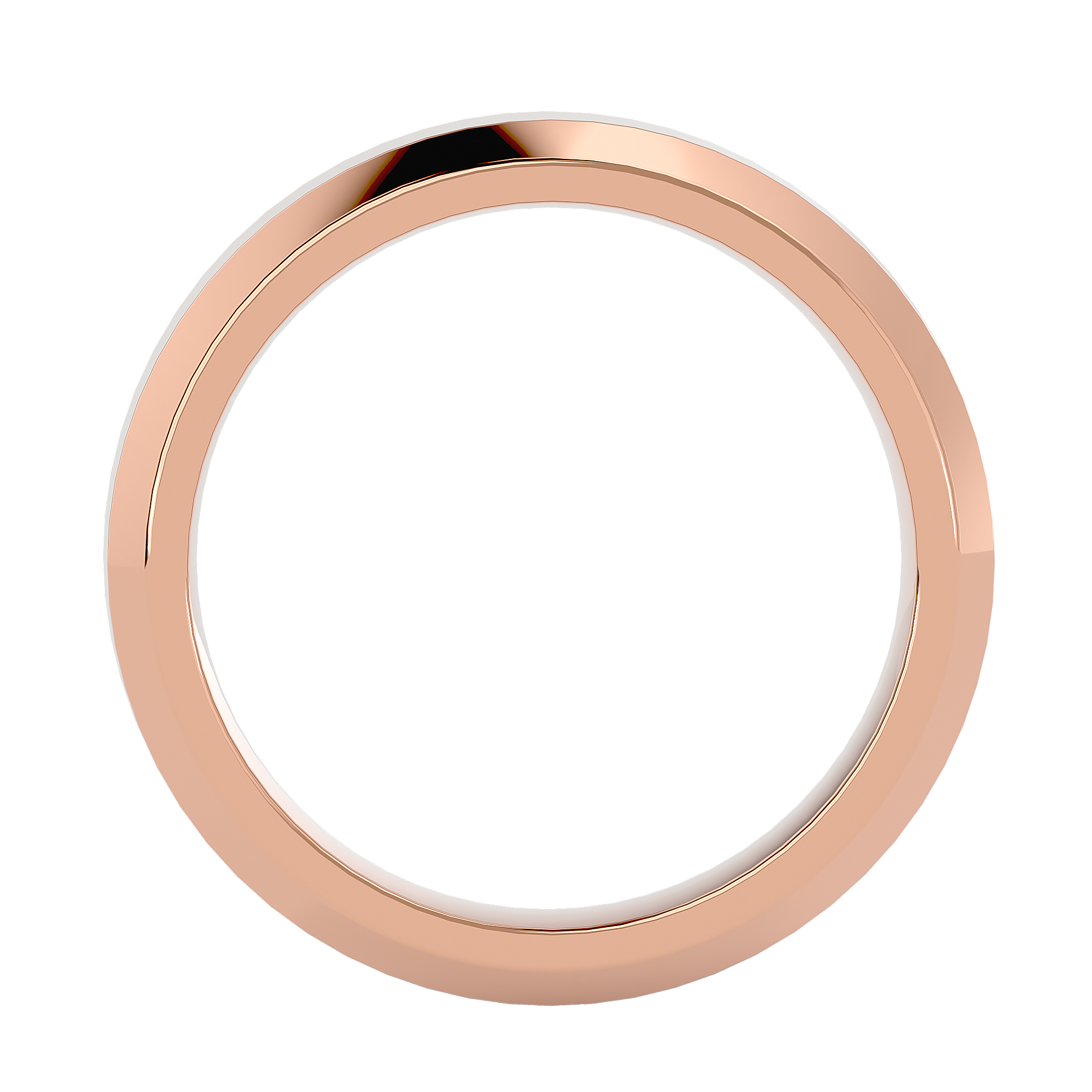 HOH Ivan Solid Gold Mens Wedding Band