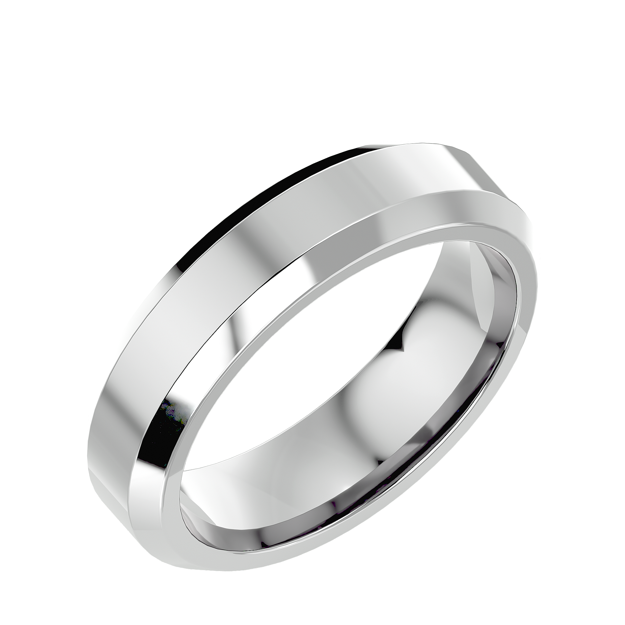 HOH Ivan Solid Gold Mens Wedding Band
