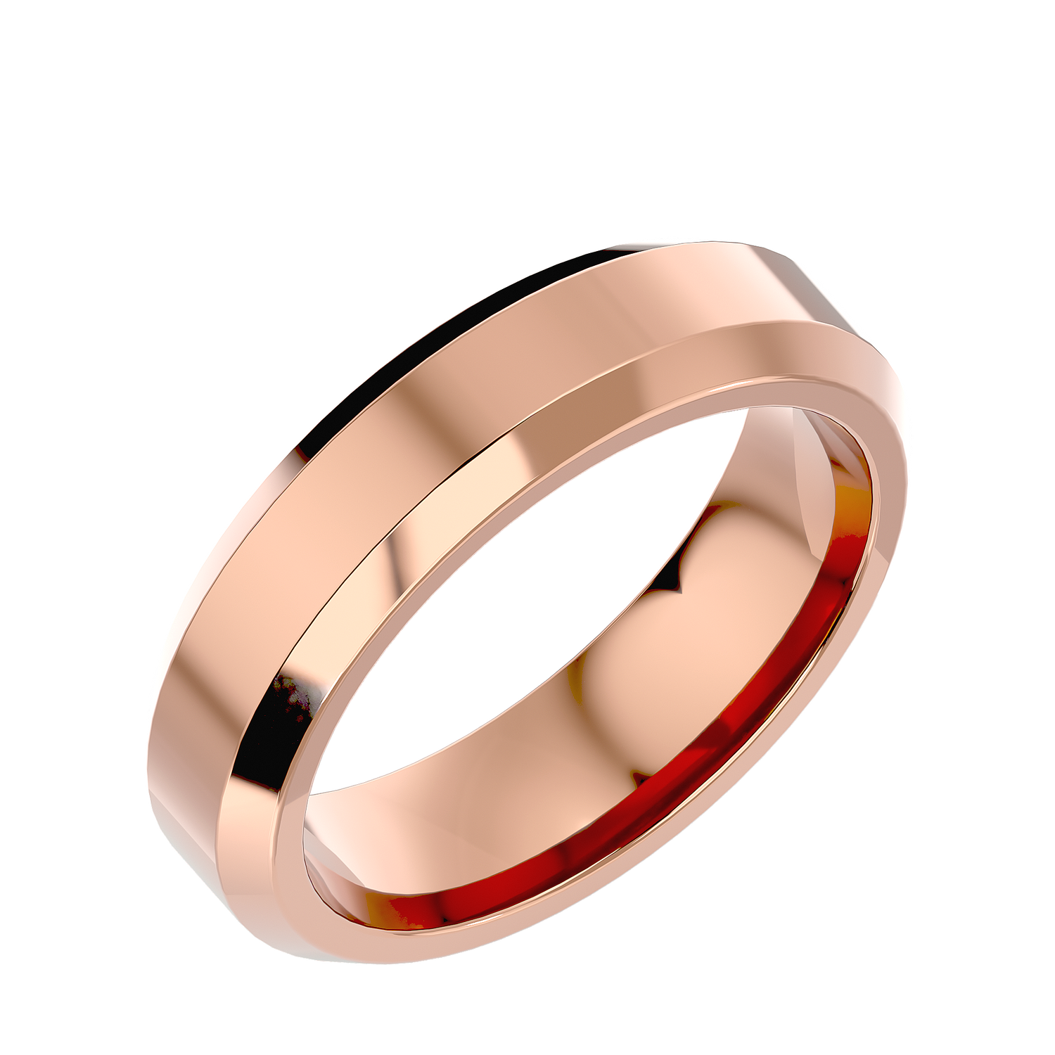 HOH Ivan Solid Gold  Mens Wedding Band