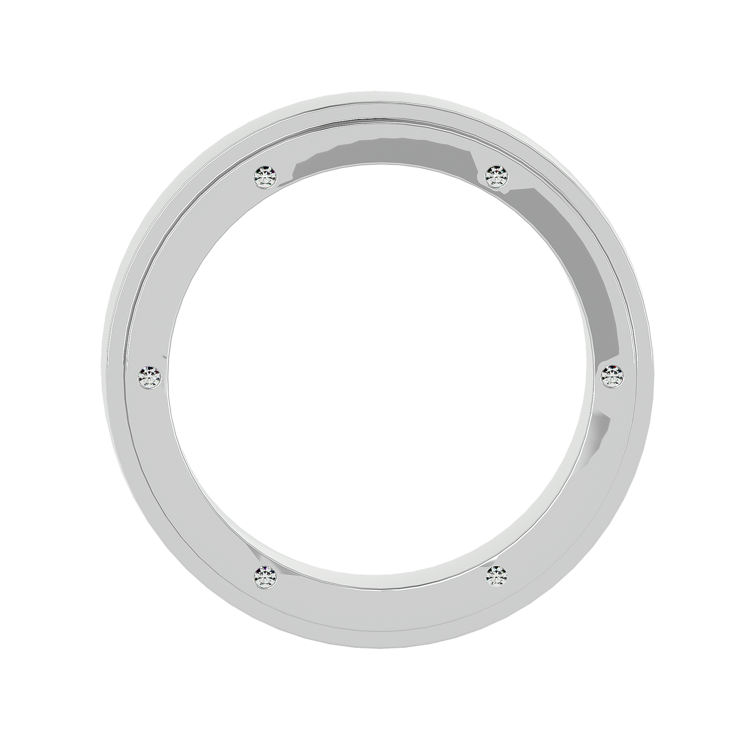 HOH Diego Solid Gold  Mens Wedding Band
